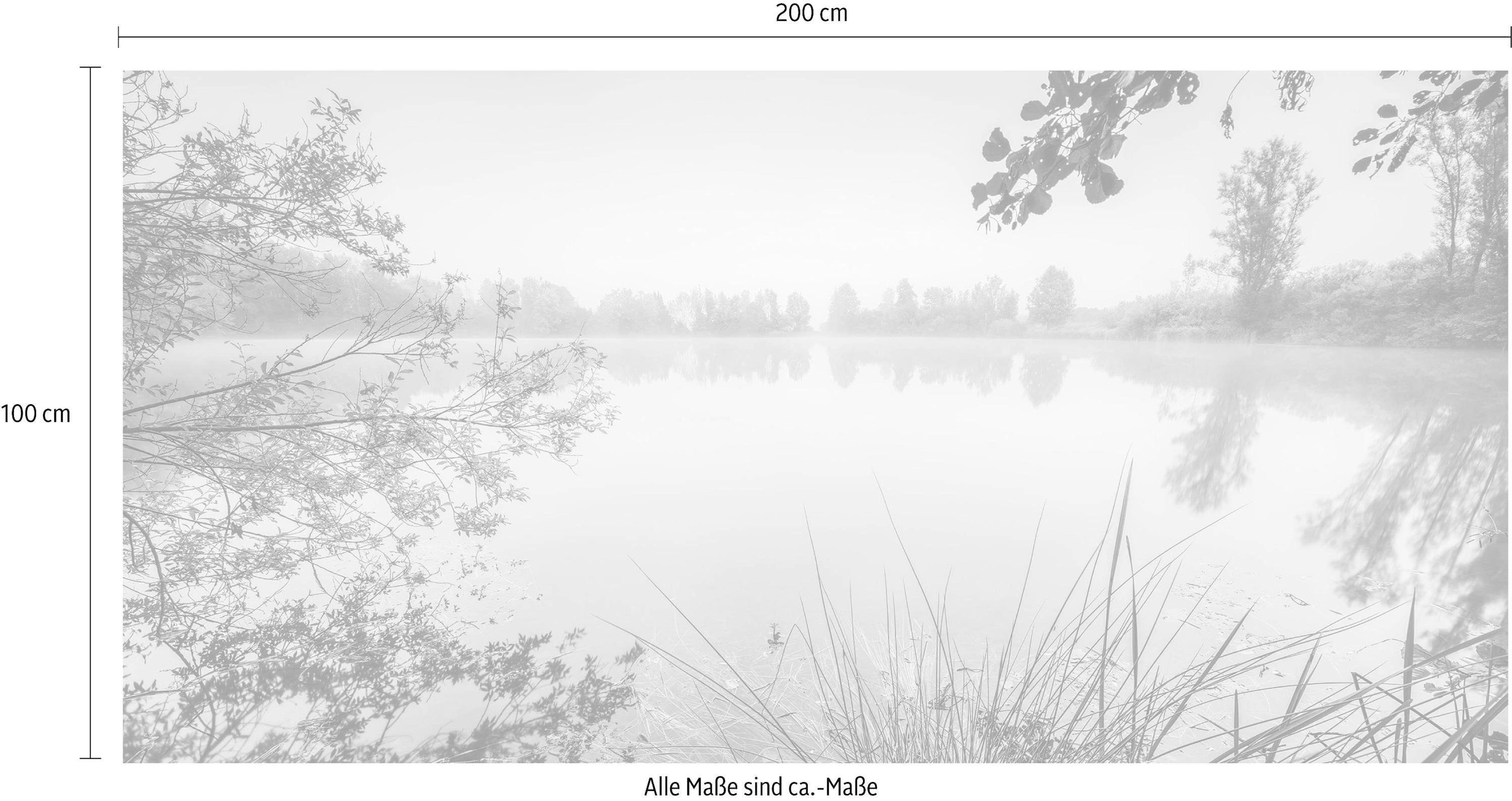 Komar Vliestapete »Digitaldruck Vlies -  Morning View - Größe 200 x 100 cm« bedruckt glatt Wohnzimmer, Schlafzimmer