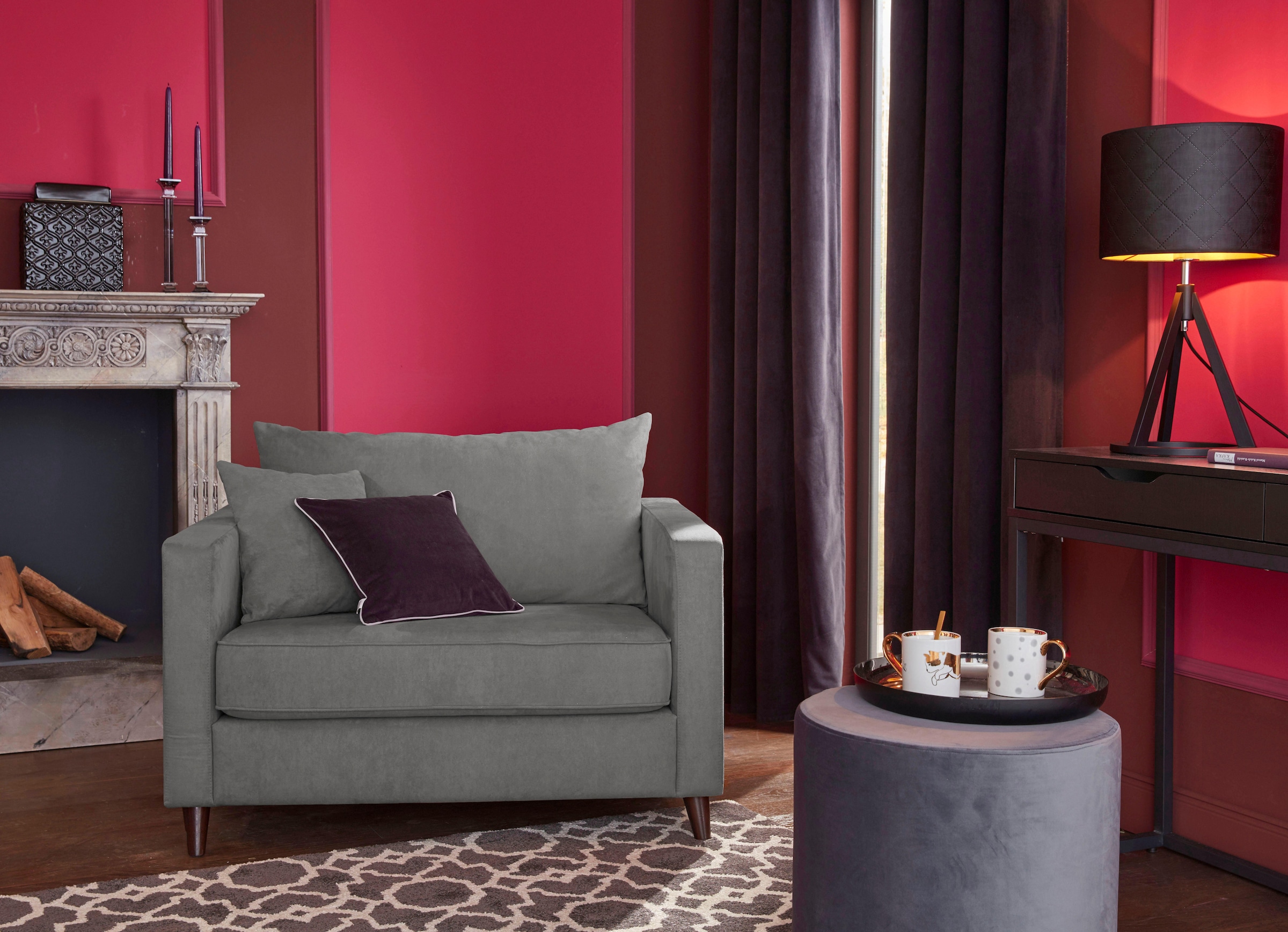 Guido Maria Kretschmer Home&Living Loveseat »Renesse«, lose Kissen, Keder an Sitzkissen