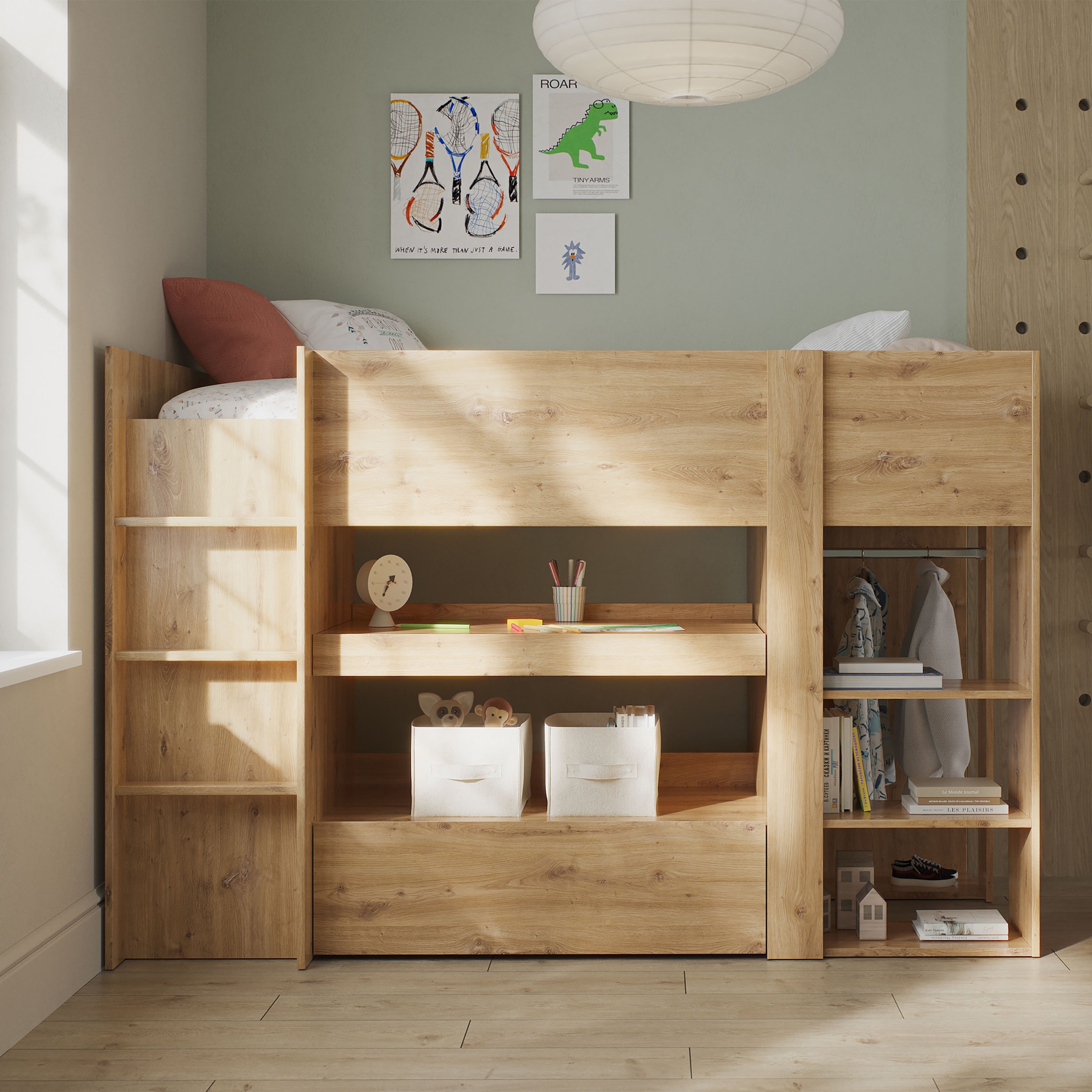 Gami Hochbett »GABIN« Hochbett All-in-One