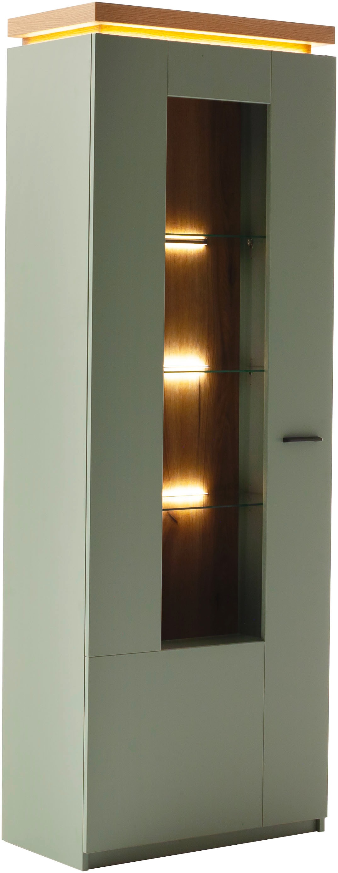 MCA furniture Vitrine »Moniz Vitrine« 1 Stk. tlg. Standvitrine, Hochschrank günstig online kaufen