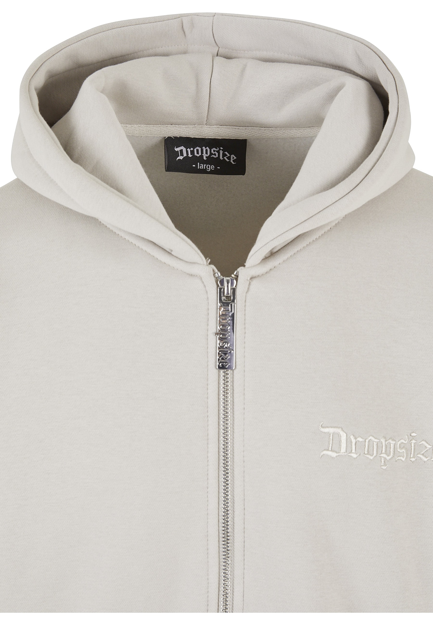 Dropsize Kapuzensweatshirt »Dropsize Herren Super Heavy Oversize Blank Zip Hoodie«, 1

