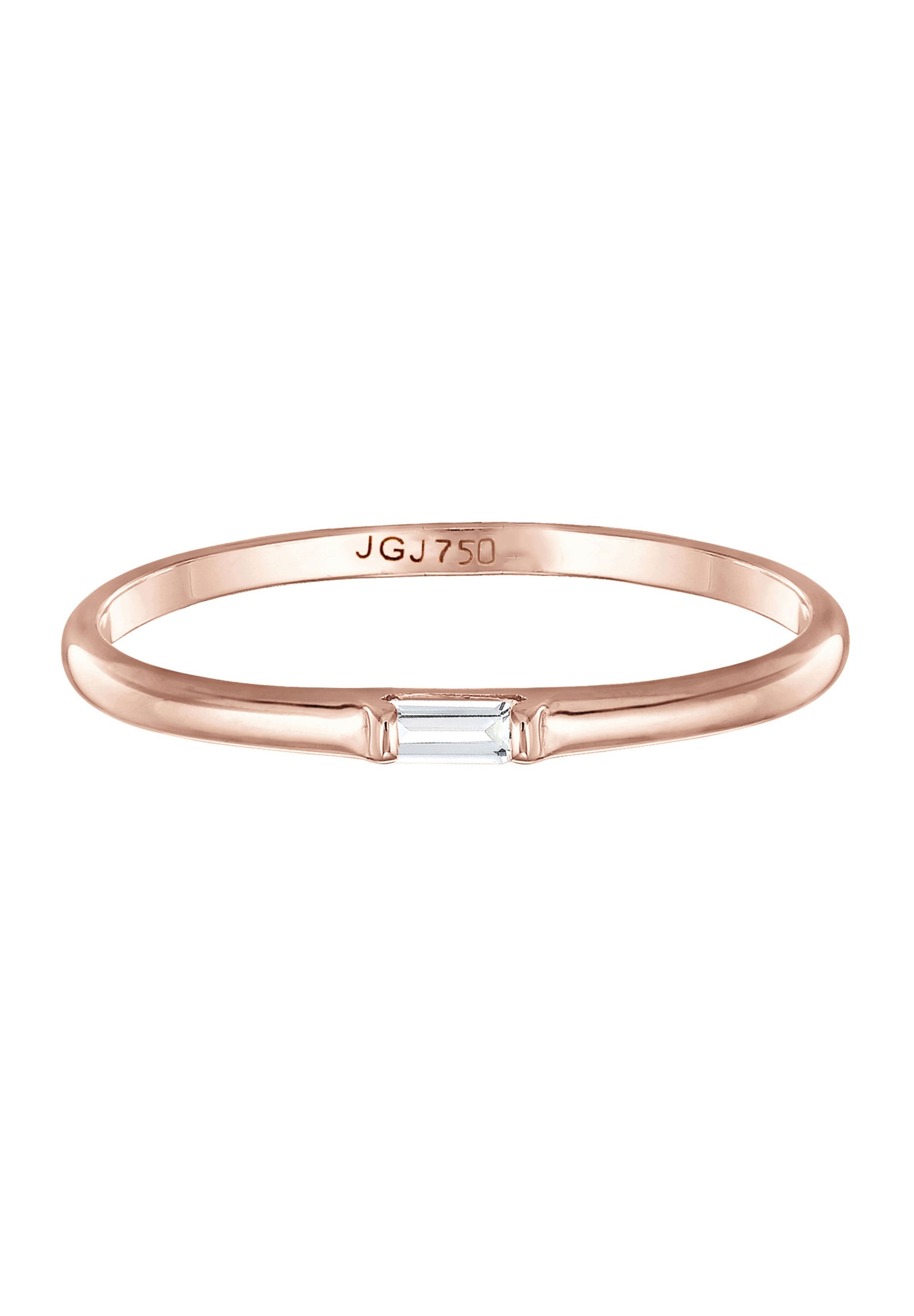 Elli Premium Verlobungsring »Verlobungsring Topas Weiß 750 Rosegold«