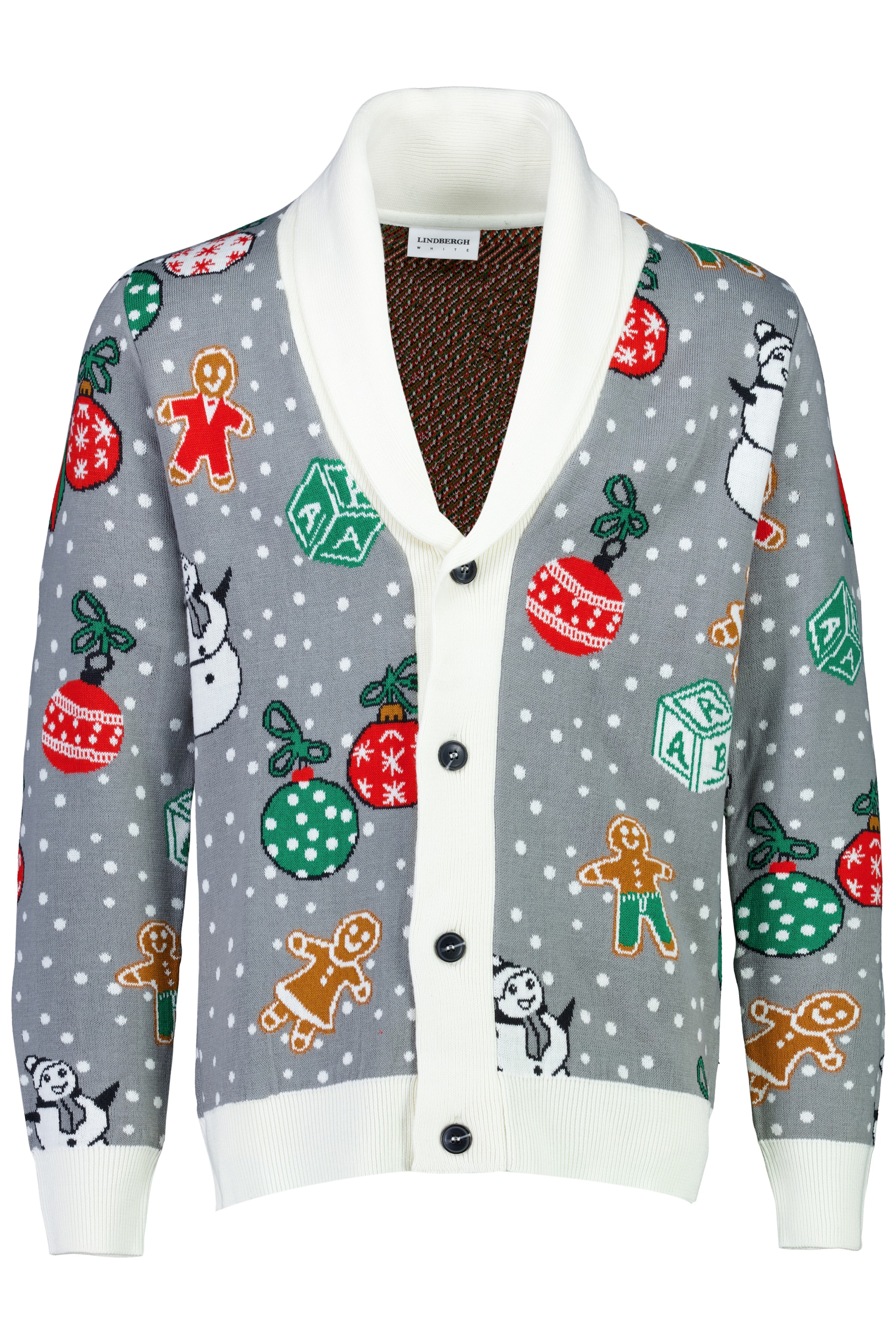 LINDBERGH Weihnachtspullover mit Intarsien Muster