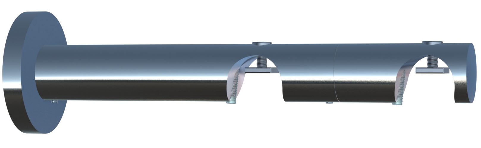 indeko Kombiträger, (1 St.), Ø 20 mm für Vorhangstangen und Innenlaufsysteme