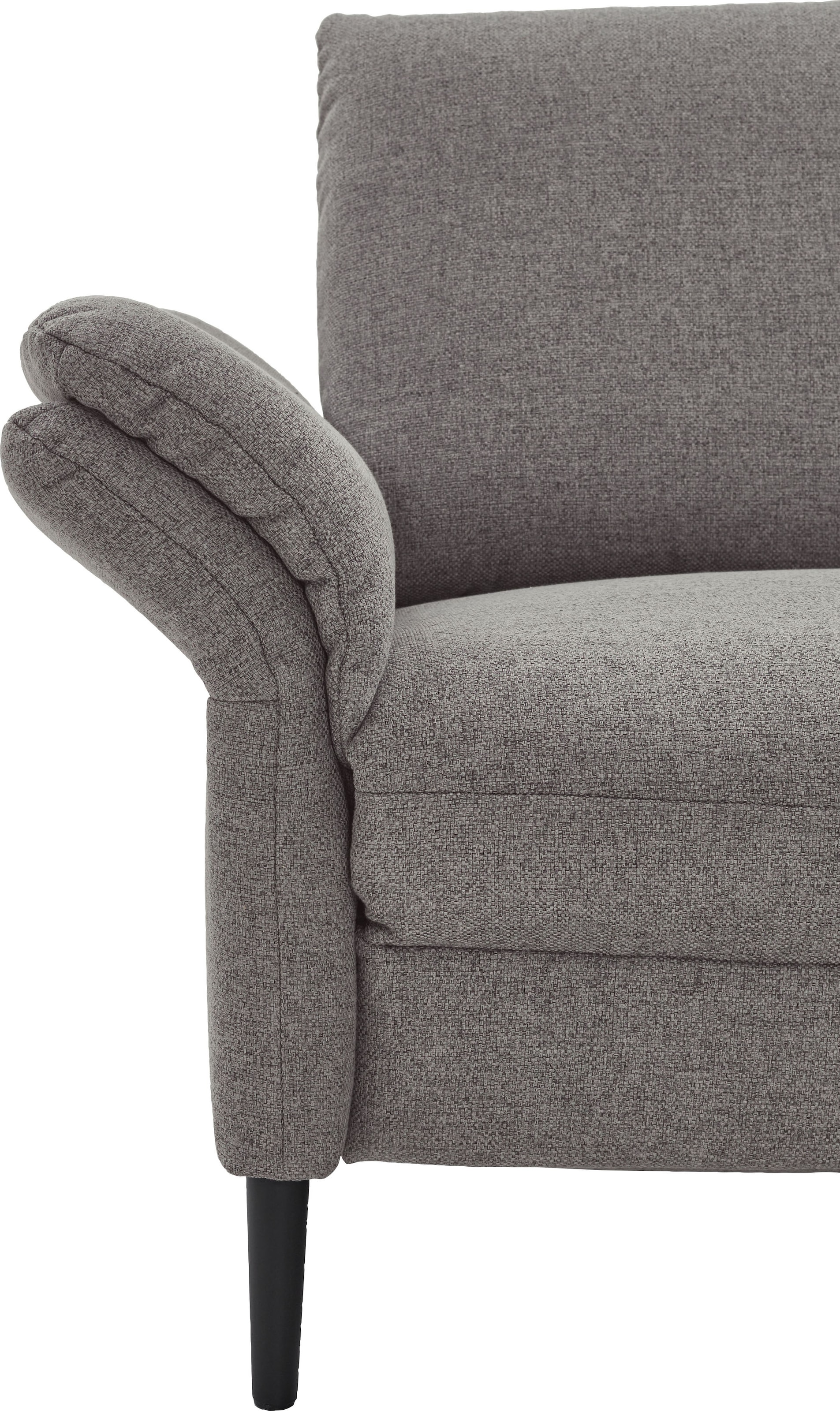 Places of Style Ecksofa »Sarsina: mit Tonnentaschen-Federkern, perfekt zum Entspannen L-Form«, inklusive 2 motorischen Relaxfunktionen mit Herz-Waage-Beschlag