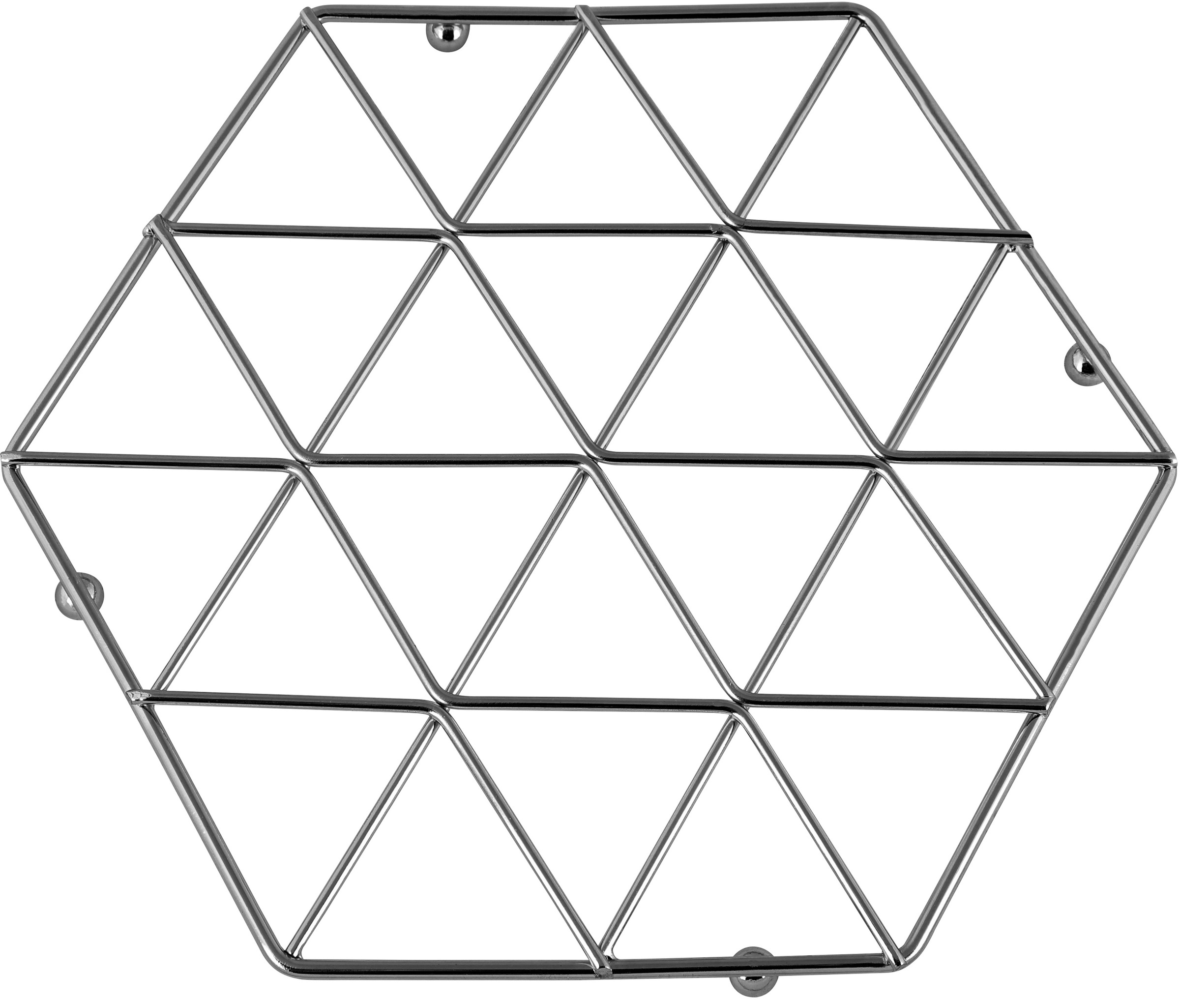 ECHTWERK Topfuntersetzer aus Eisen mit Kugelfüßen, hitzebeständig, robust, 24, 1 x 12, 3 x 1, 4 cm Black-Edtion