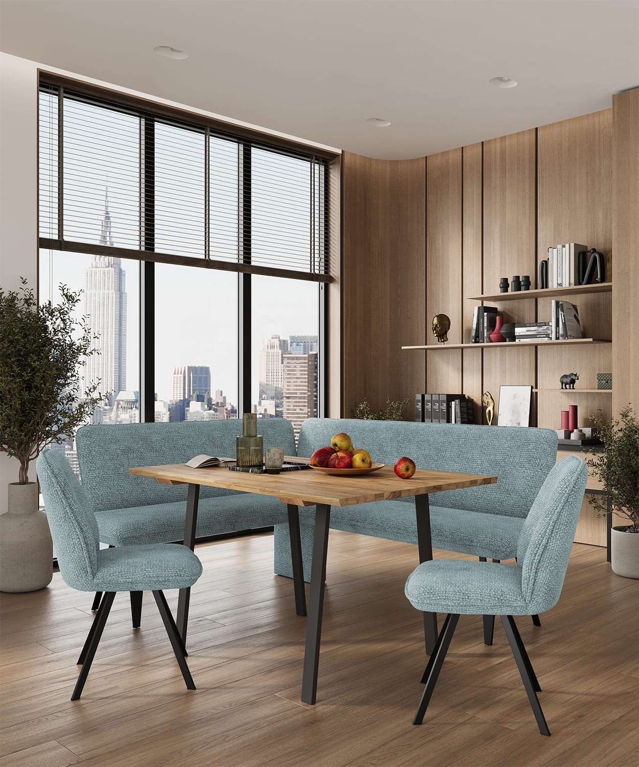 Home affaire Esszimmerstuhl »Mily Essstuhl, Wohnstuhl, Polsterstuhl, 4-Fußs günstig online kaufen