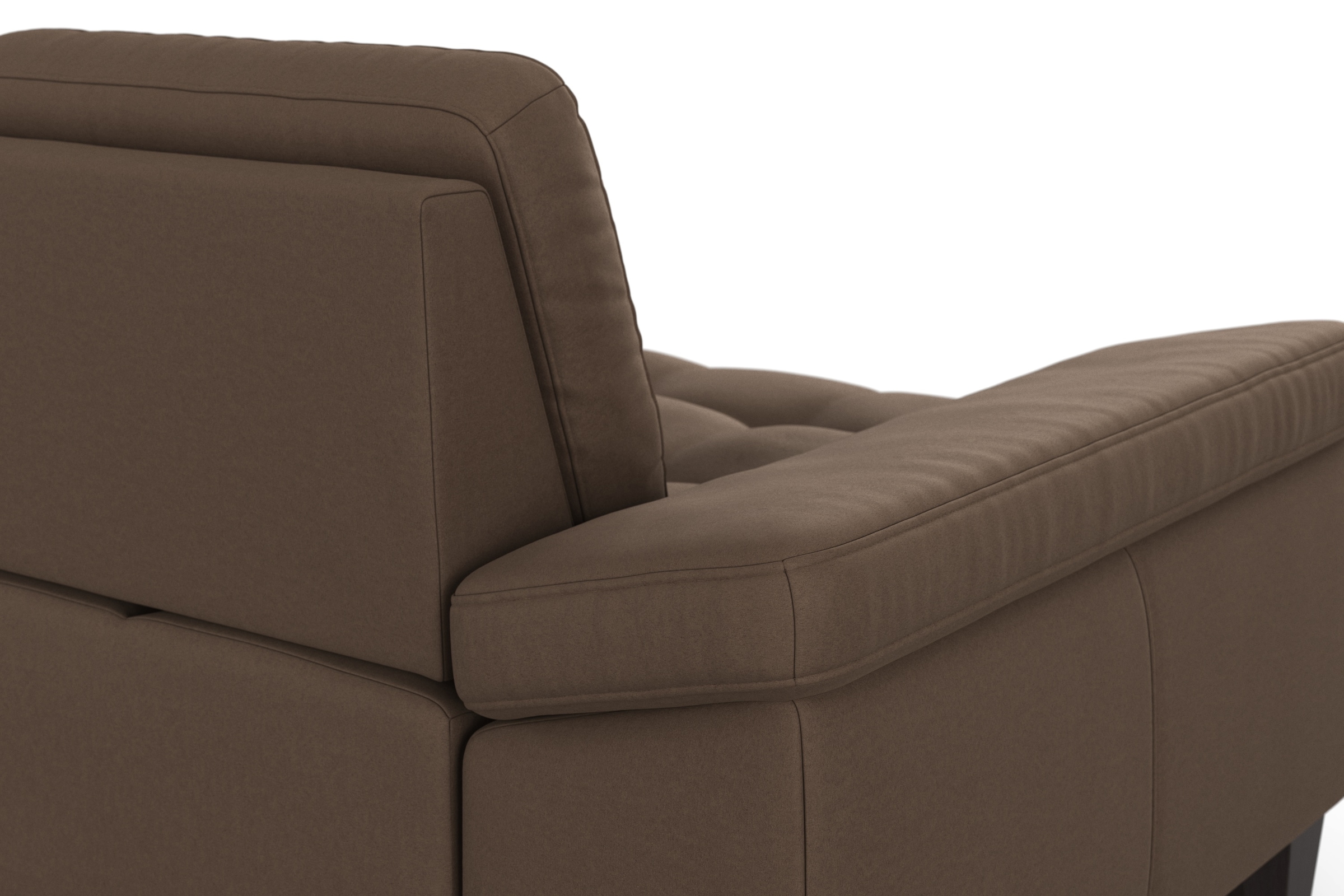 sit&more Ecksofa »Westham L-Form«, Recamiere, mit oder ohne Bettfunktion, Bettkasten, Füße wengefarben