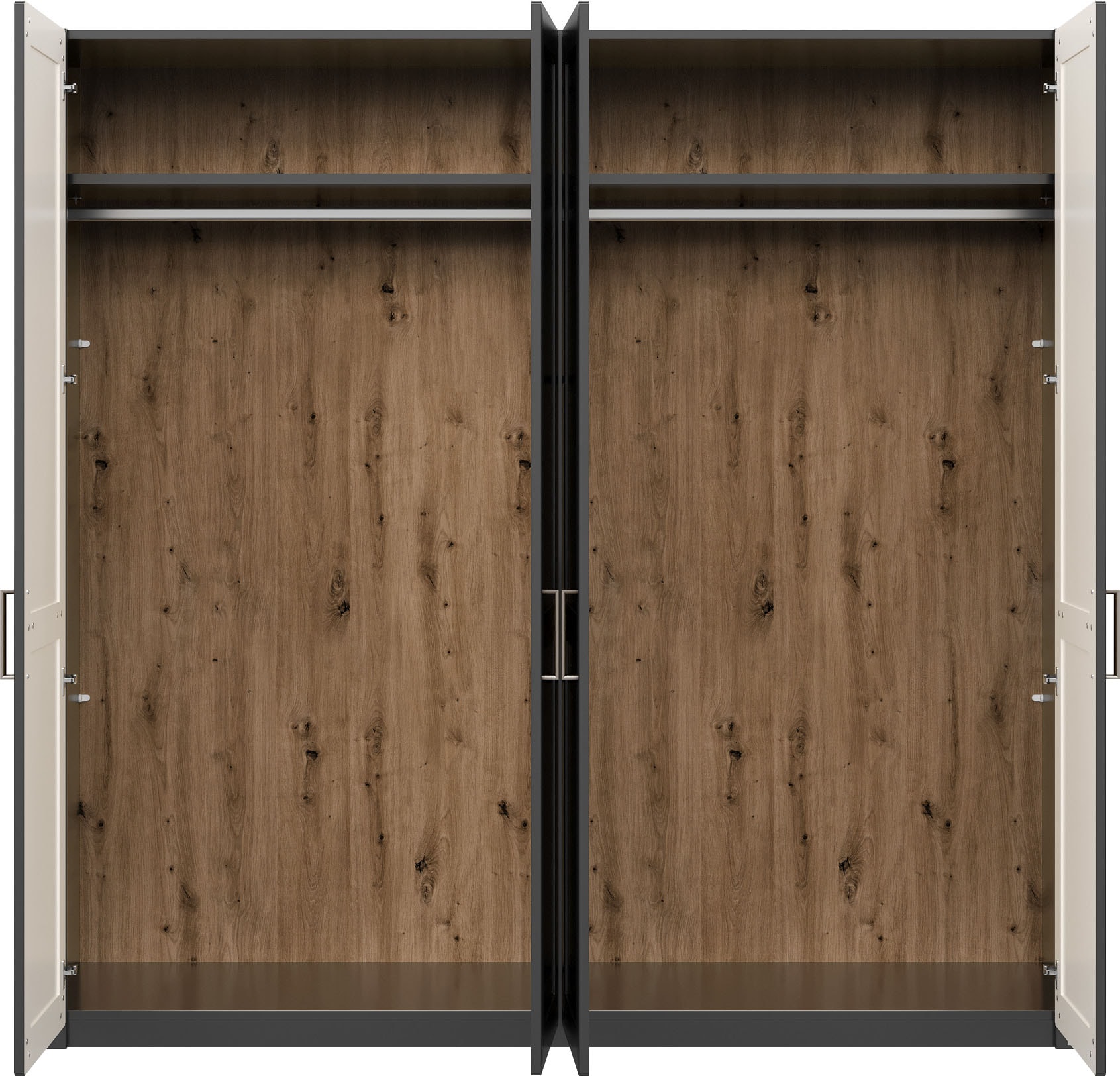 set one by Musterring Kleiderschrank »York Schlafen«, (1 St.), mit Holztüren, zwei Farben,verschiedene Breiten, Höhe 207 x T 60 cm