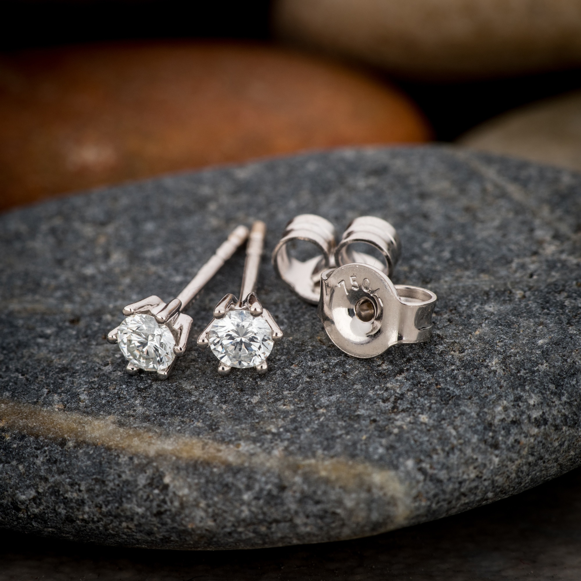 Orolino Paar Ohrstecker »Gold 750 mit 2x Brillant zus. 0,25 ct.«