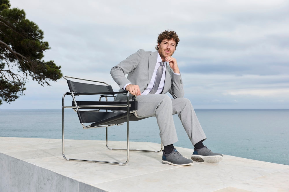 Rieker Slip-On Sneaker  Schlupfschuh, Halbschuh, Freizeitschuh mit Prägung