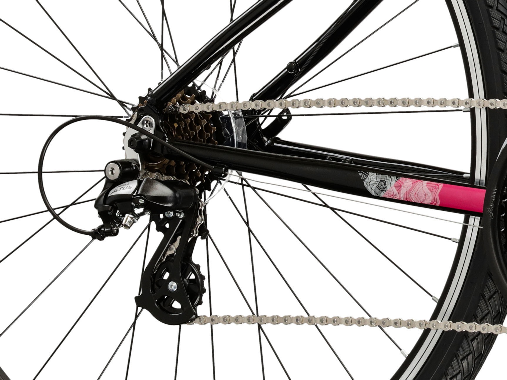 Kross Crossrad »Crossrad Damen 28" Evado 2.0 schwarz 21 Gänge« 21 Gang Shimano ALTUS M310 Schaltwerk Kettenschaltung