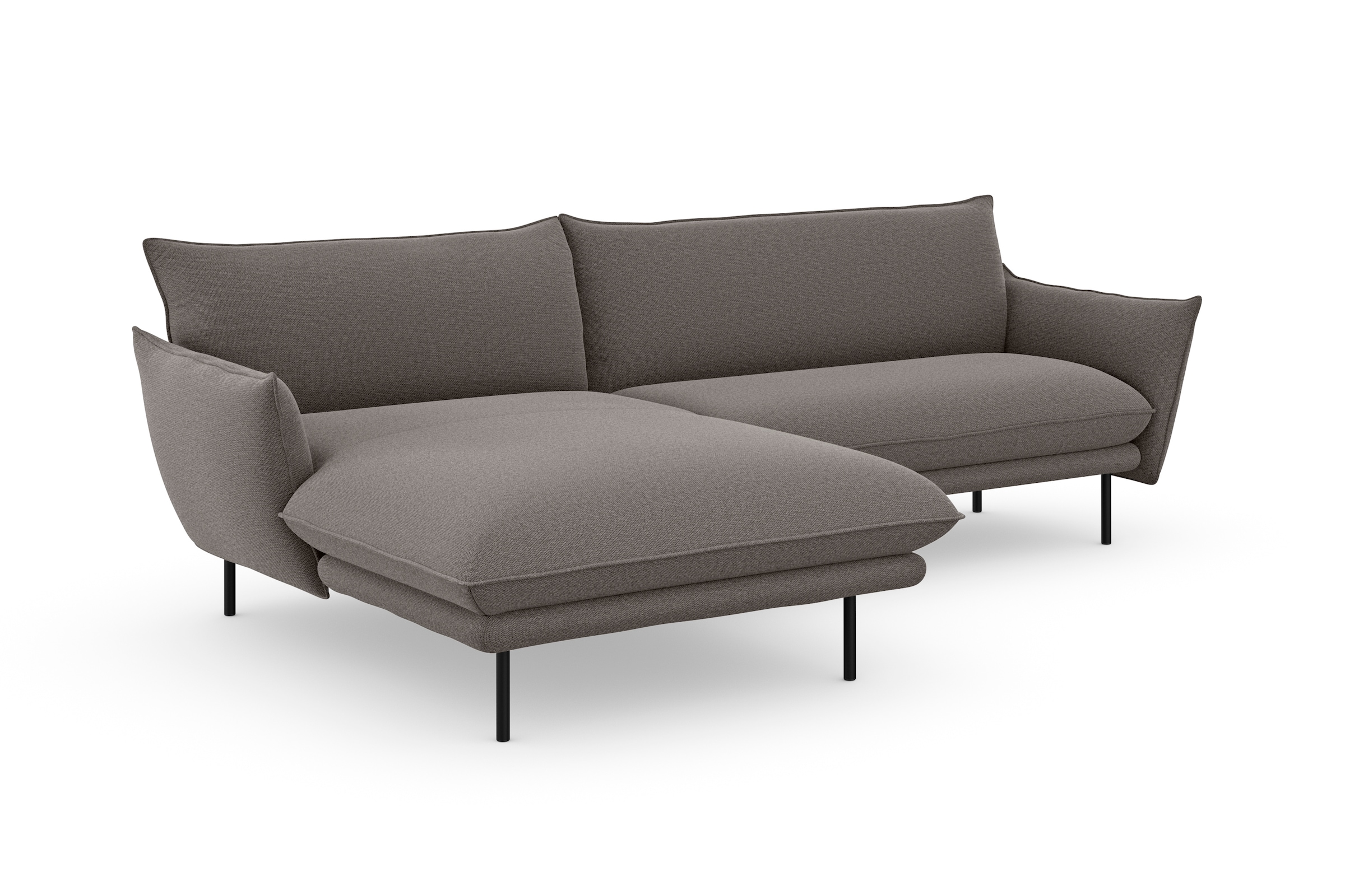 andas Ecksofa »Stine L-Form«, Besonderes Design durch Kissenoptik und Keder, by Morten Georgsen