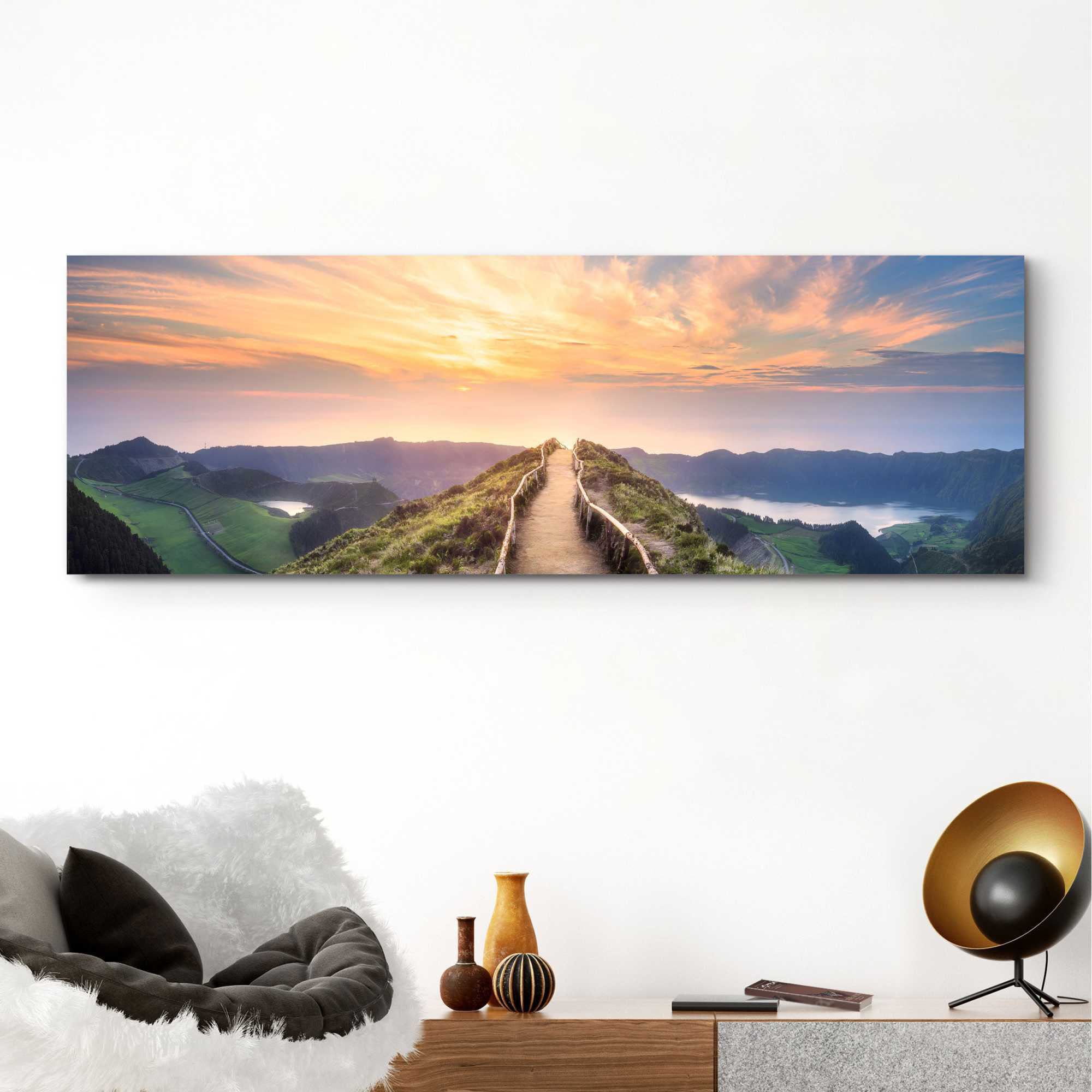 Reinders! Wandbild »Wandbild Morgenröte Berge - Sonnenaufgang - Natur«, Lan günstig online kaufen