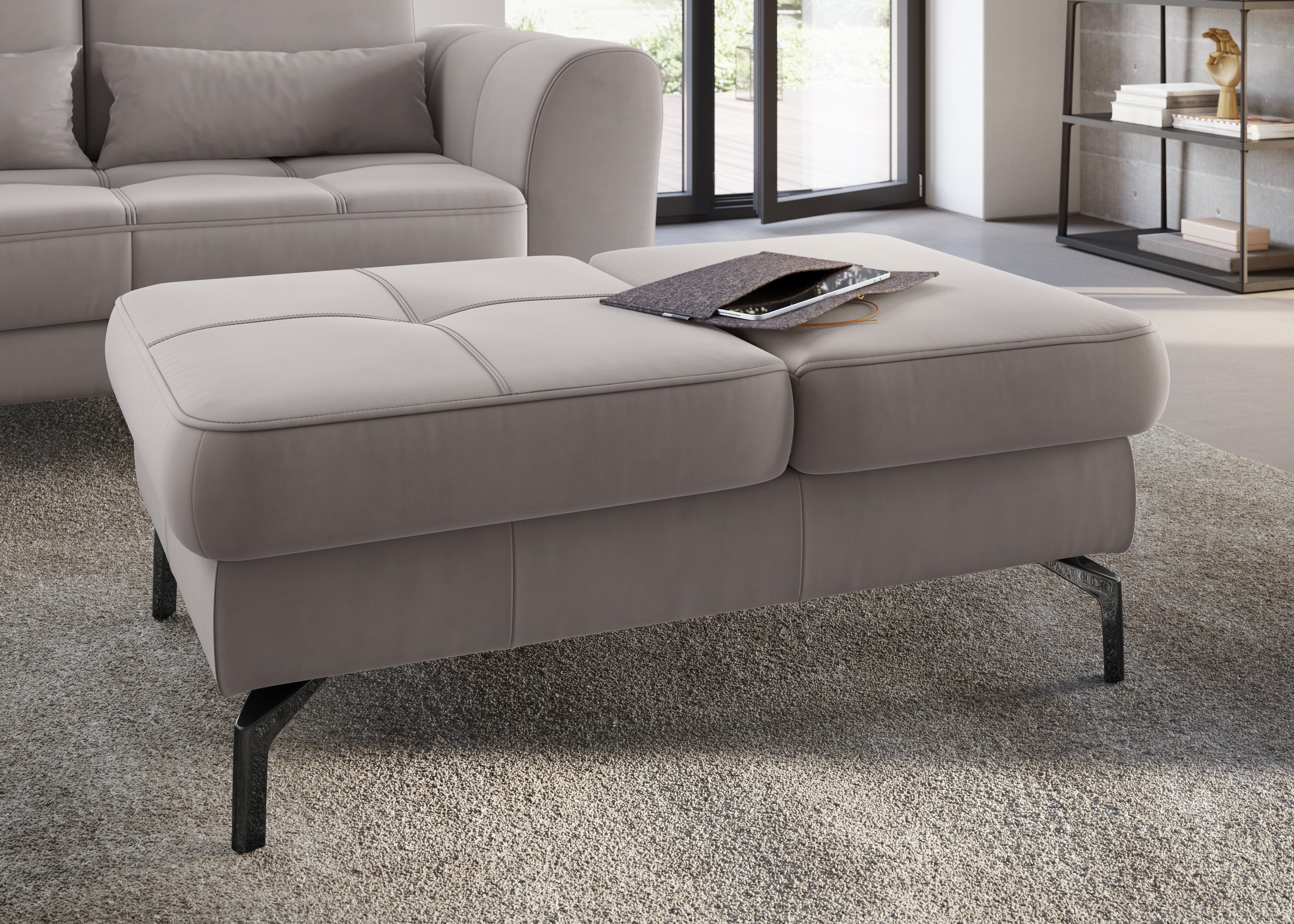 sit&more Hocker »Bendigo«, mit Klappfunktion, Bodenfreiheit 15 cm, wahlweis günstig online kaufen