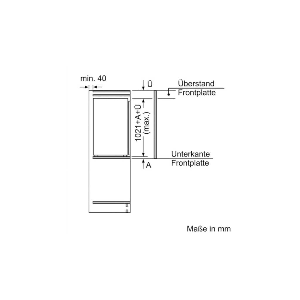 NEFF Einbaukühlschrank »KI1312FE0«, KI1312FE0, 102,1 cm hoch, 54,1 cm breit