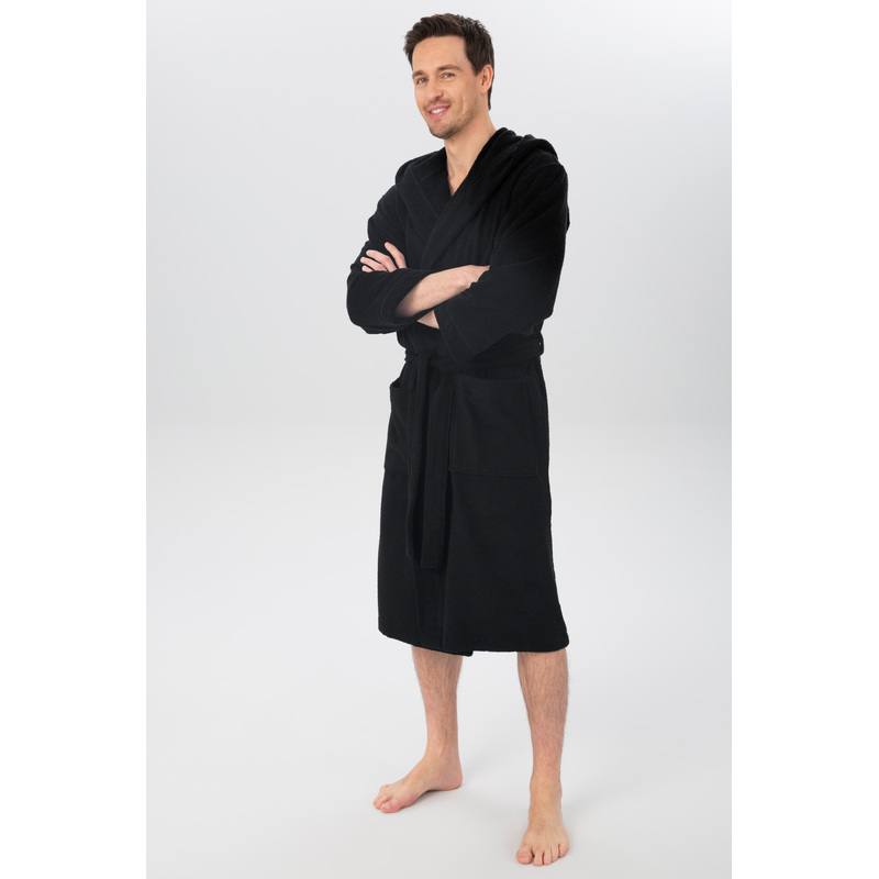 MY HOME Unisex-Bademantel »Sanremo, ideal für Sauna & Spa, Hotelbademantel, Morgenmantel« 1 Stk. tlg., mit Taschen, Damen & Herren Bademäntel,...