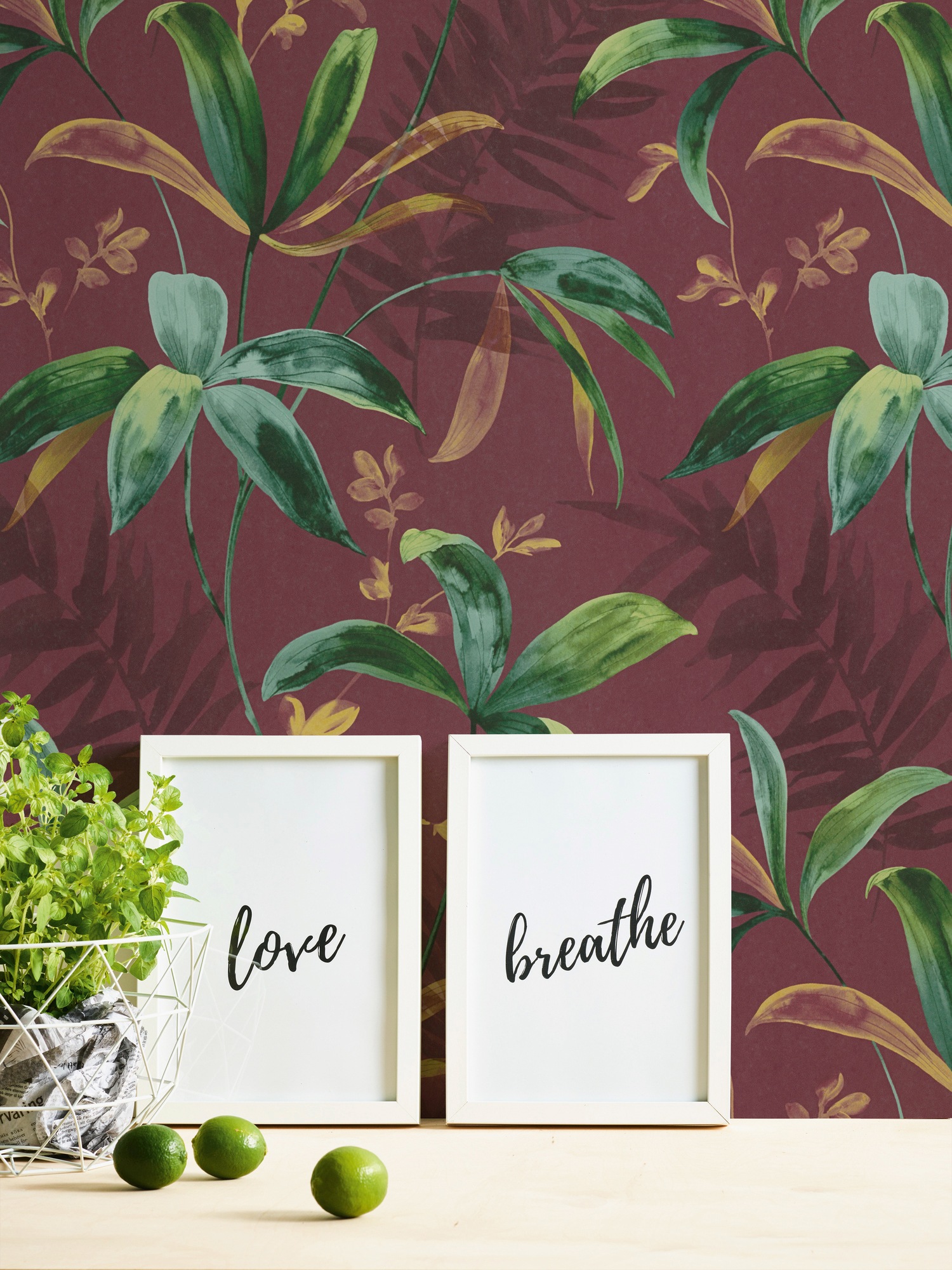 Architects Paper Vliestapete »Jungle Chic«, floral-botanisch-tropisch, Palmentapete Tapete Dschungel Tapeten Wohnzimmer Schlafzimmer Küche