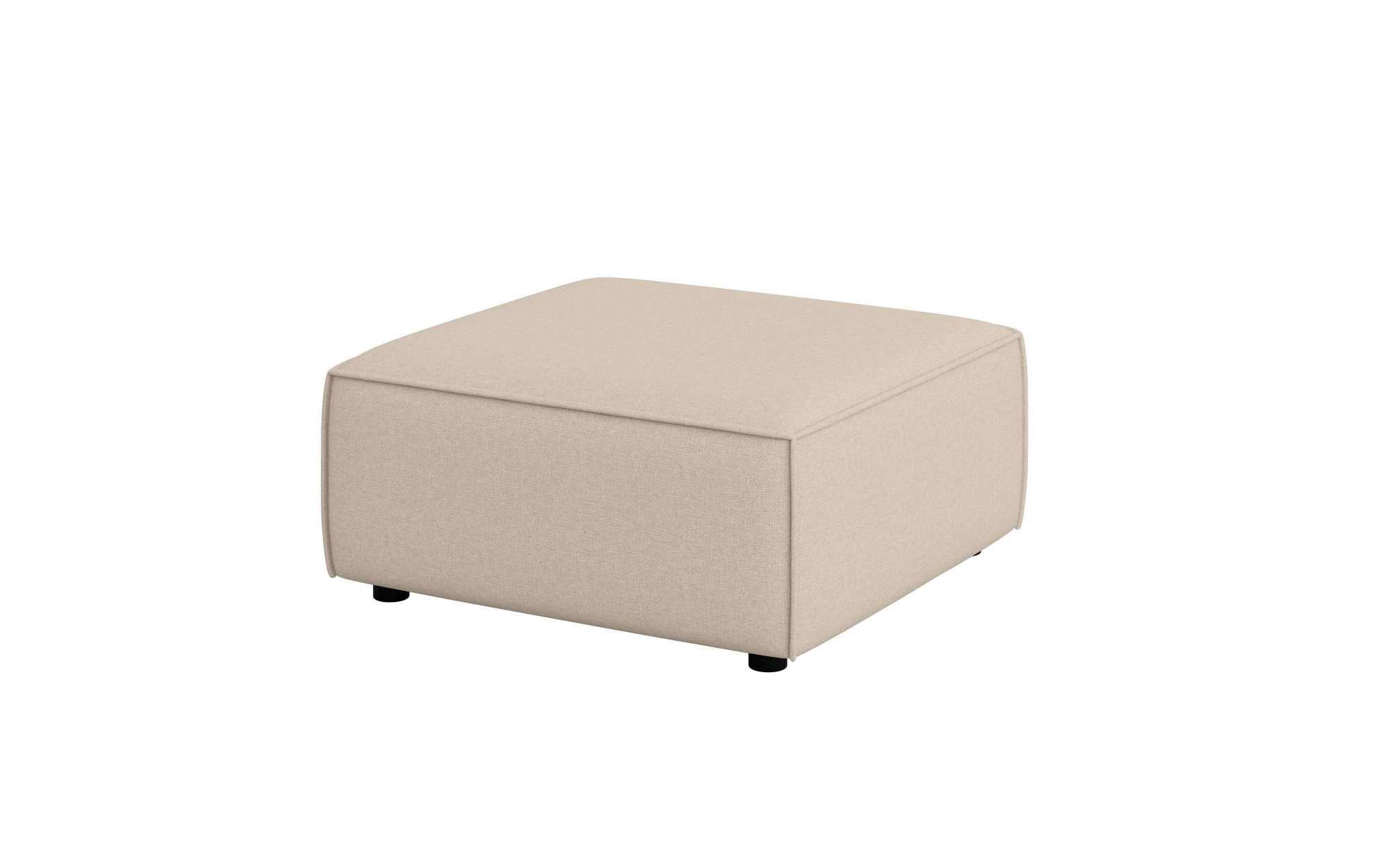 INOSIGN Polsterhocker »Polsterhocker Cavan, Maße B/T/H: 90/90/42 cm« passend zur Serie, mit Wellenunterfederung, auch in Bouclé