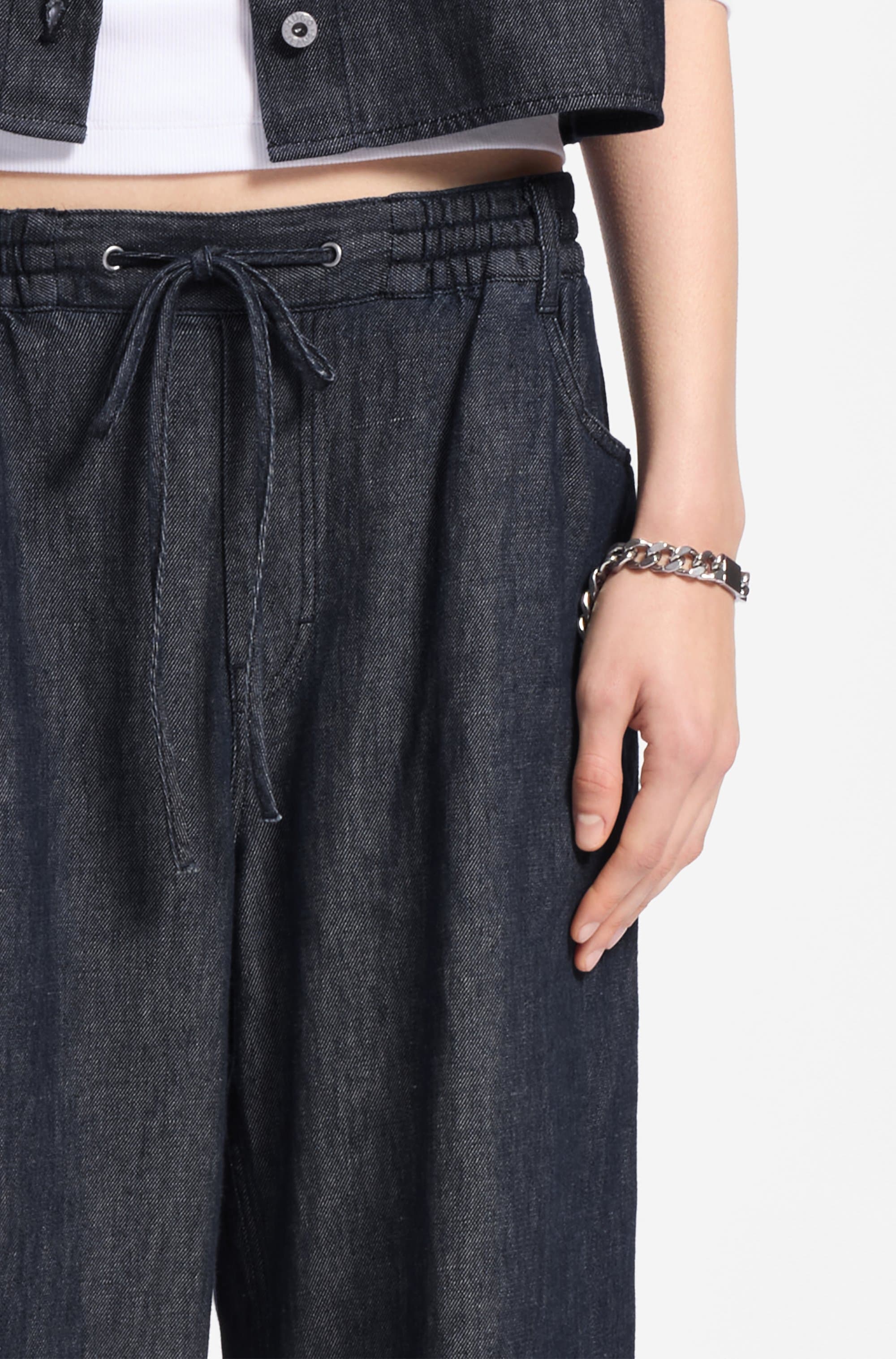 HUGO Blue Schlupfhose »Hidona«  aus leichtem Denim mit Leinen-Anteil