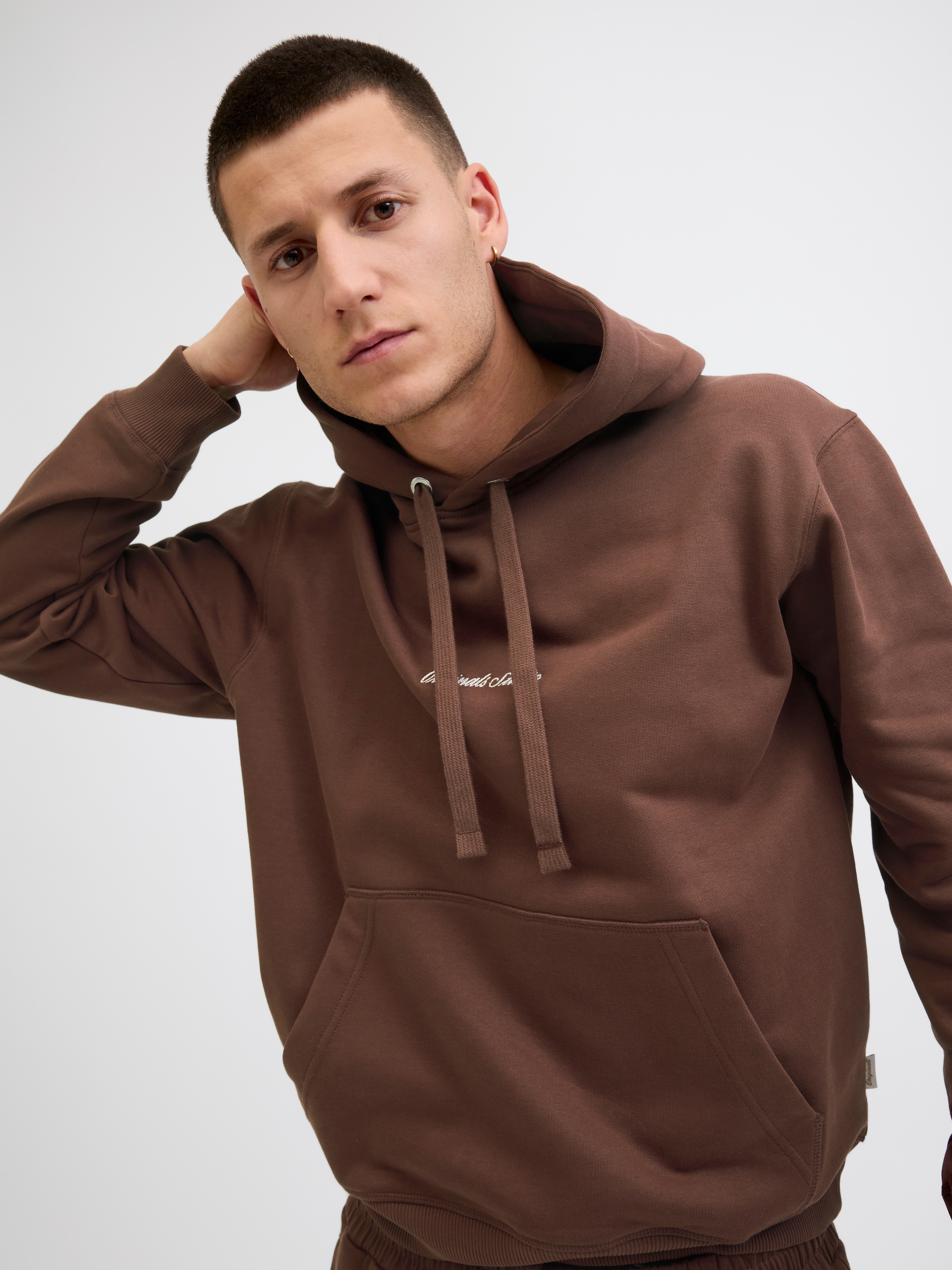 Jack & Jones Kapuzensweatshirt »JORNORREBRO EMB SWEAT HOOD NOOS«, mit Logo Print
