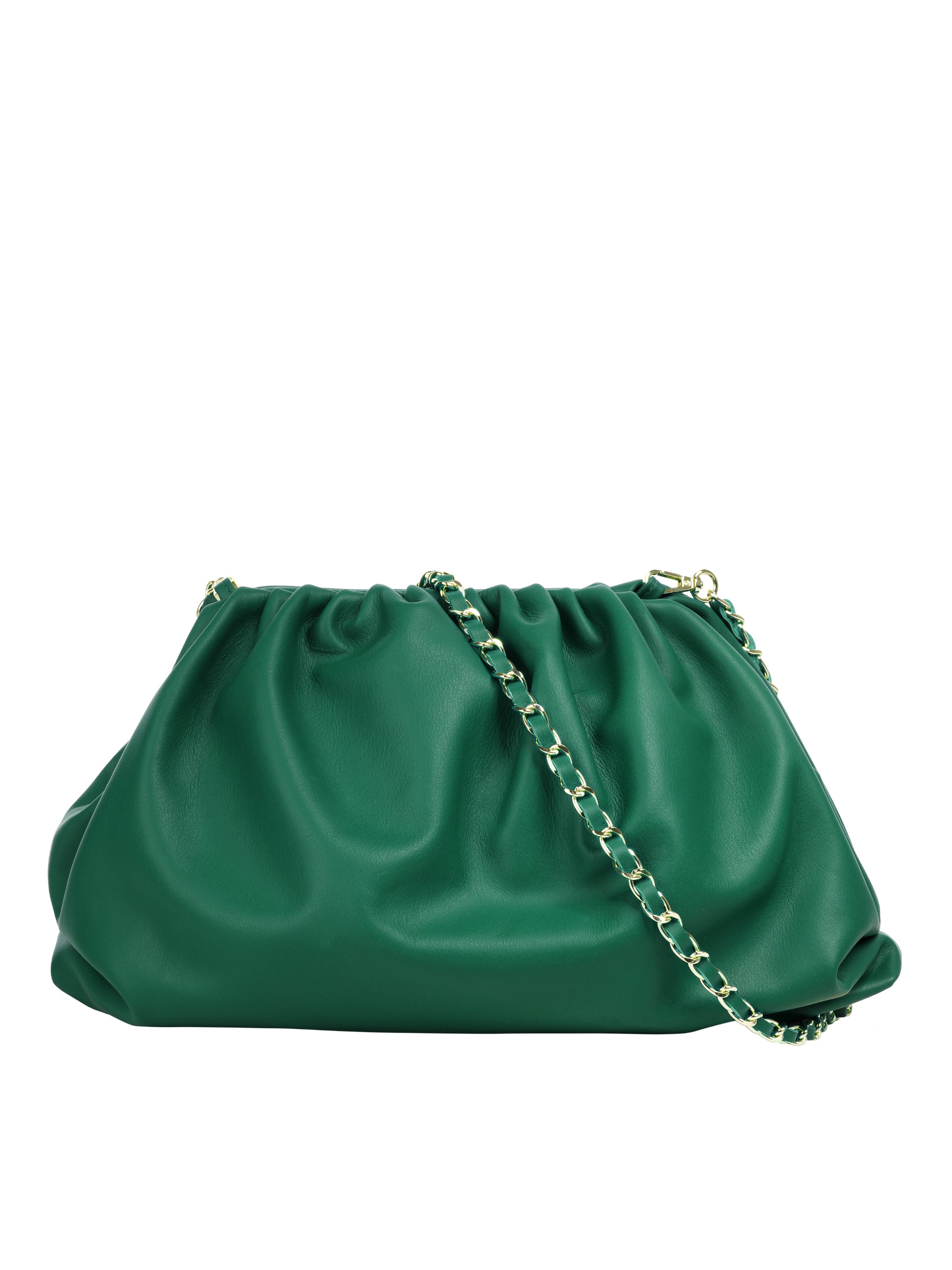 Cluty Umhängetasche, echt Leder, Made in Italy