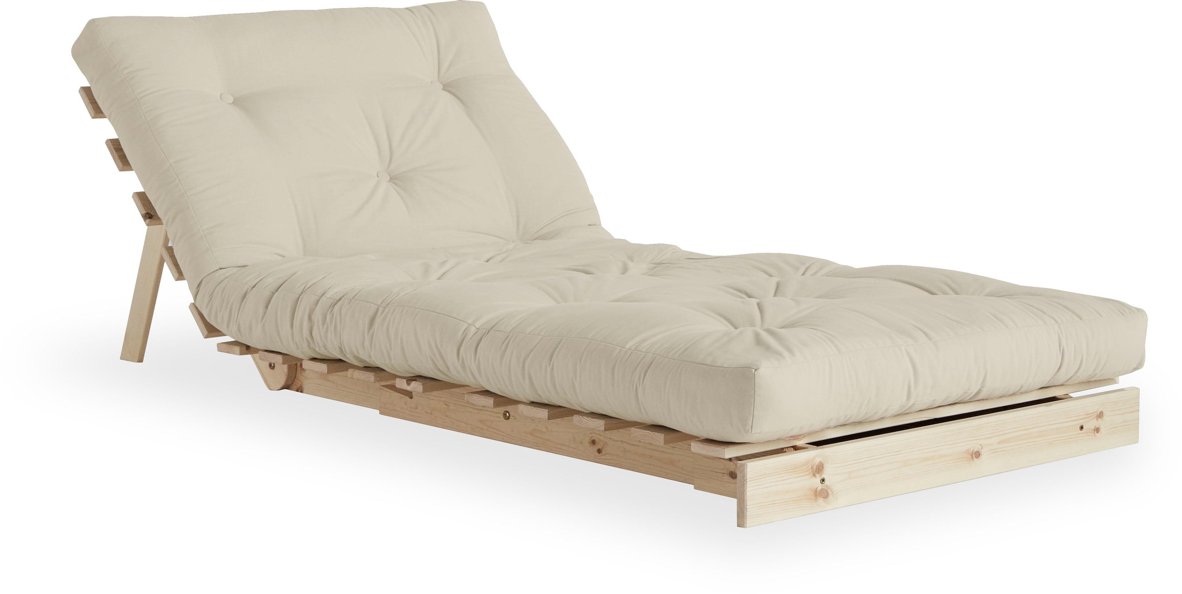 Karup Design Daybett »Roots Schlafsofa, Gästebett, Sofa inkl. Futonmatratze«, Liegefläche 90/140/160 x200 cm, FSC® zertifizierte Kiefer