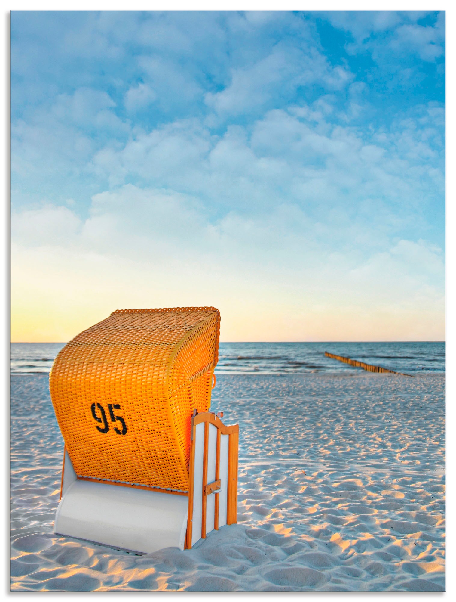 Artland Wandbild »Ostsee7 - Strandkorb«, Strand, (1 St.), als Alubild, Outd günstig online kaufen