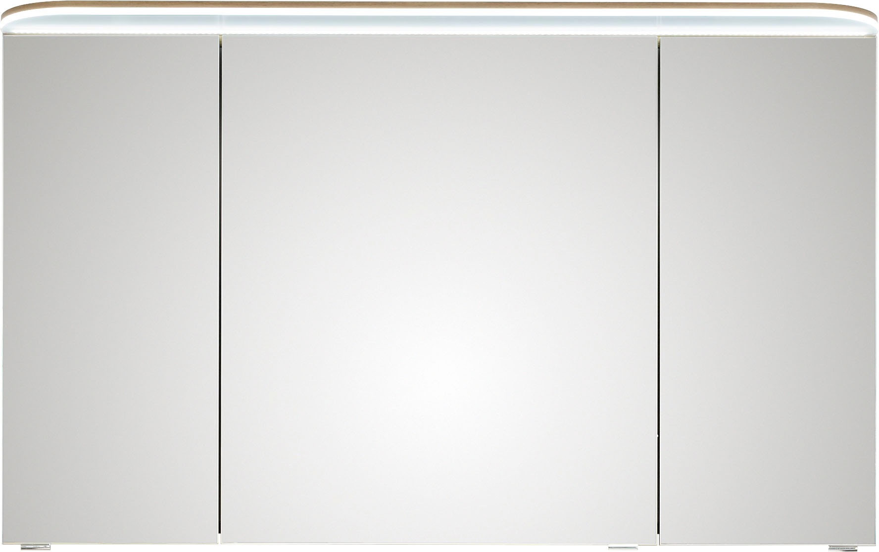 Saphir Badmöbel-Set »Balto Sprint 3-teilig, Mineralmarmor-Waschtisch mit LED-Spiegelschrank«, (4 St.), Badezimmer Set mit Midischrank inkl Türdämpfer, 4 Türen, 4 Schubladen
