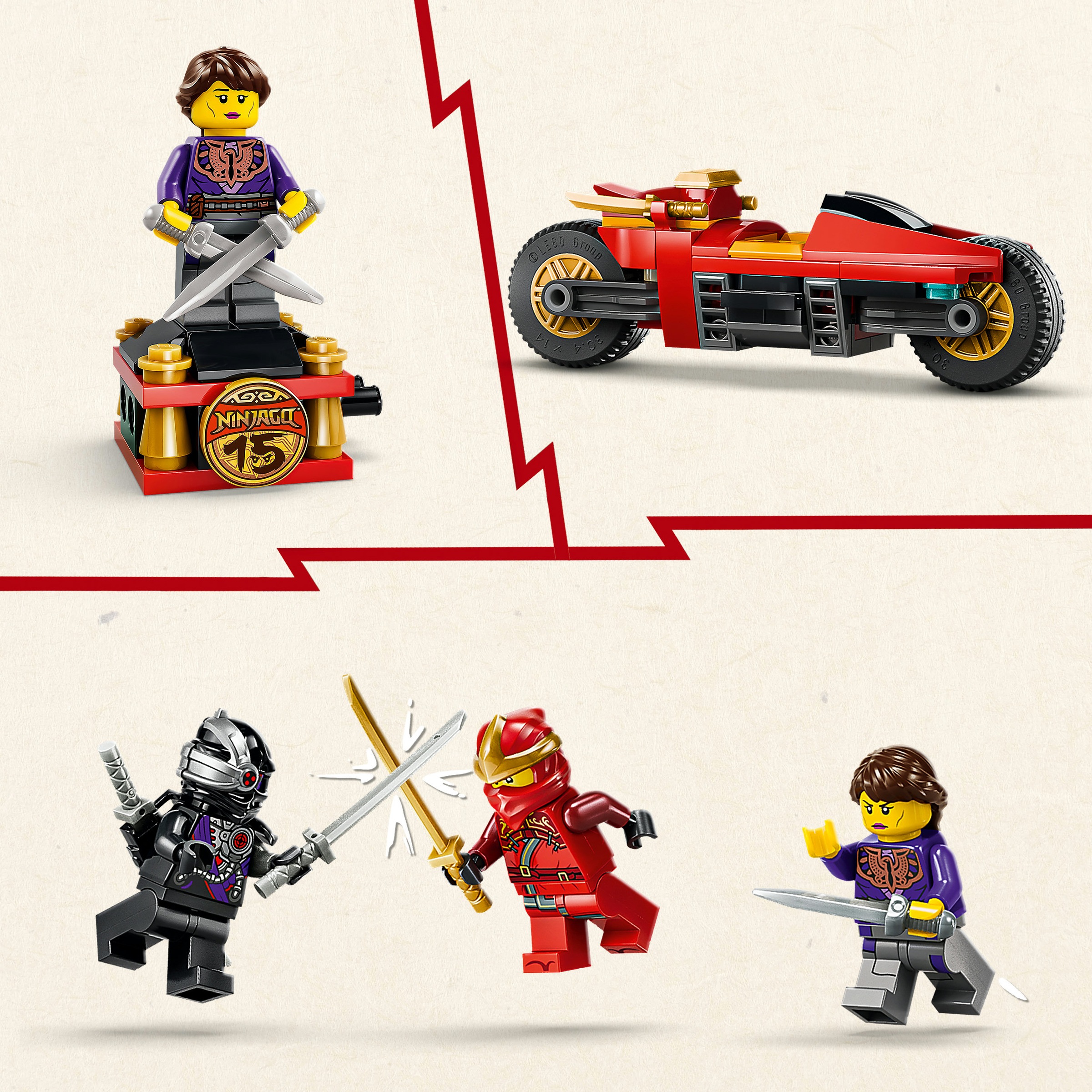 LEGO® Konstruktionsspielsteine »15-jähriges Jubiläum: X-1 Ninja Supercar (71867), LEGO Ninjago« Made in Europe