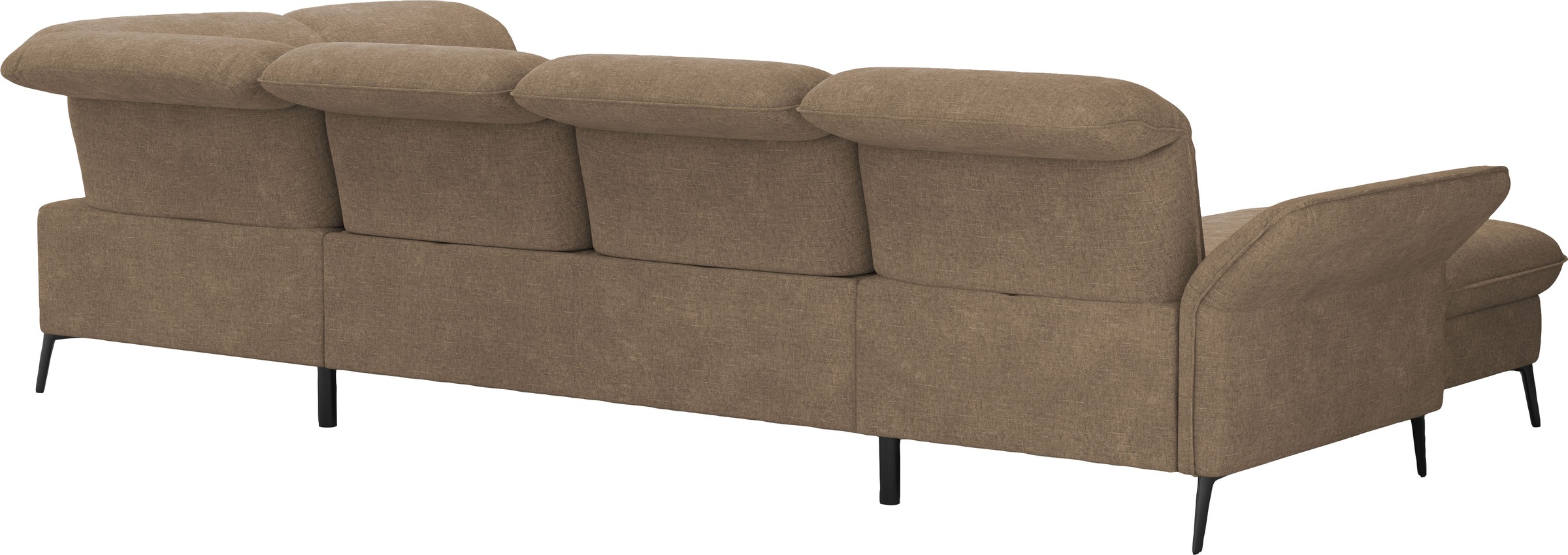 sit&more Wohnlandschaft »Emely, inkl. Sitztiefenverstellung«, wahlweise mit Bettfunktion,Bettkasten,Kopf- & Armteilverstellung