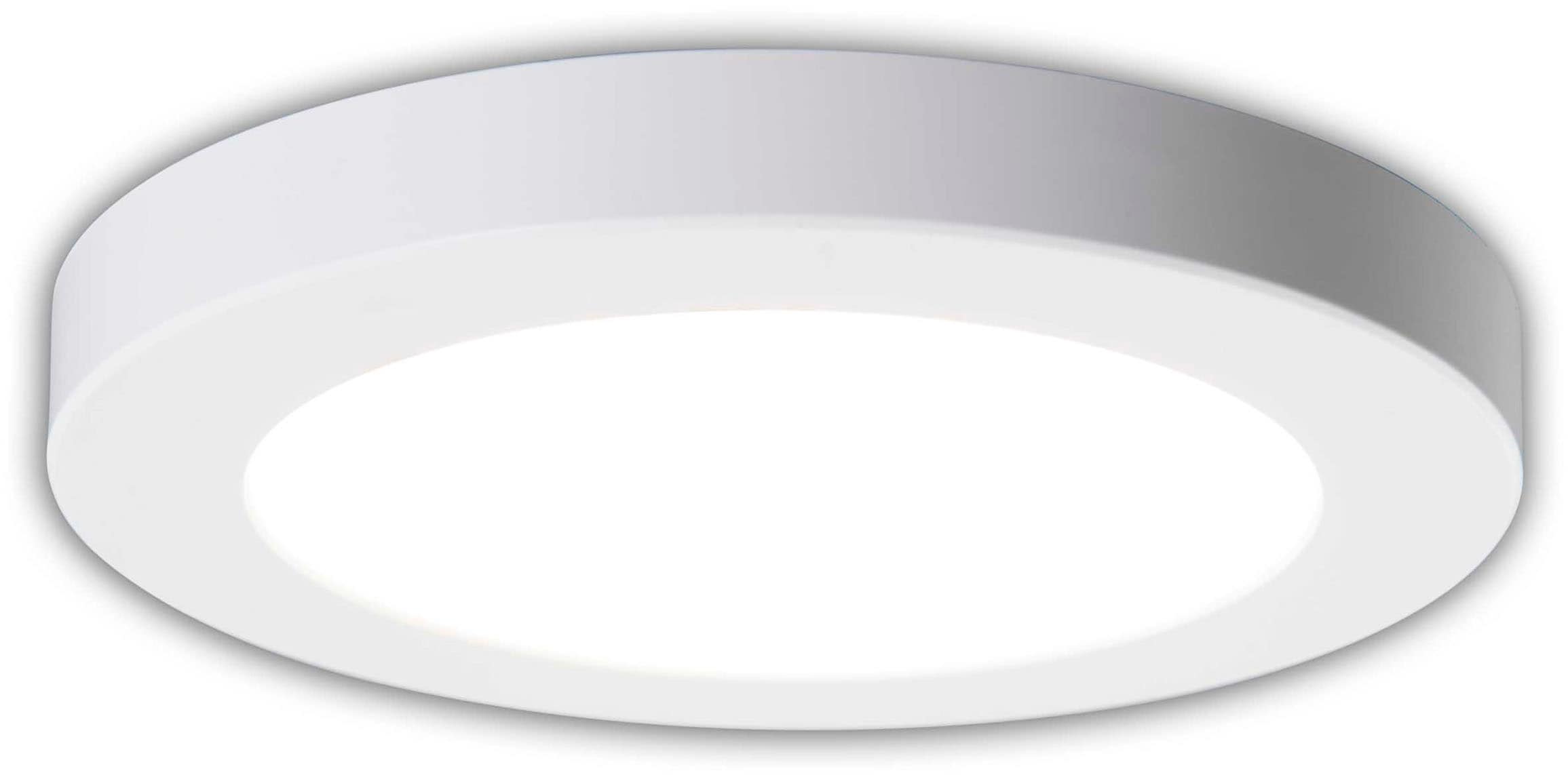 näve LED Deckenleuchte »Bonus«, 1 flammig, Leuchtmittel LED-Modul | LED fest integriert, rund, D: 17cm, weiß, CCT per Gerätschalter, flexible Installation