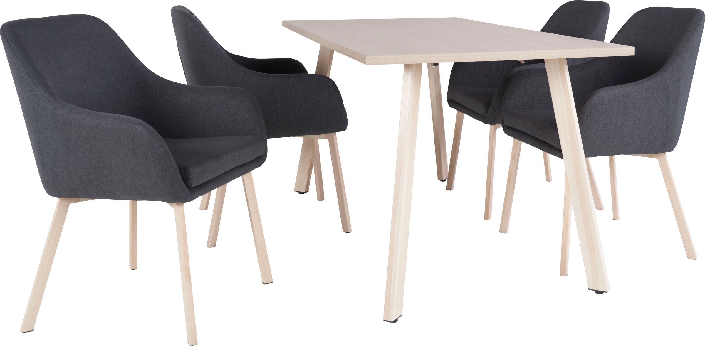 Homexperts Esszimmerstuhl »Sava«, (Set), 2 St., Webstoff, Schalenstuhl, Sitzhöhe 47 cm