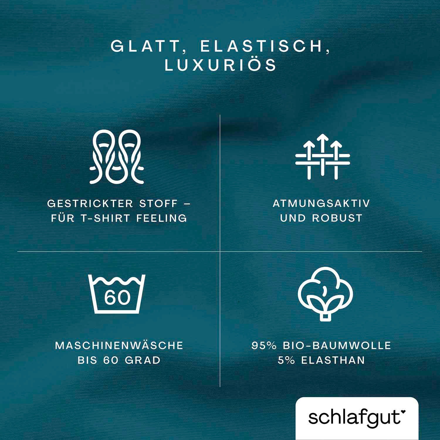Schlafgut Spannbettlaken »Premium«, Zero Waste Verpackung, PREMIUM Qualität