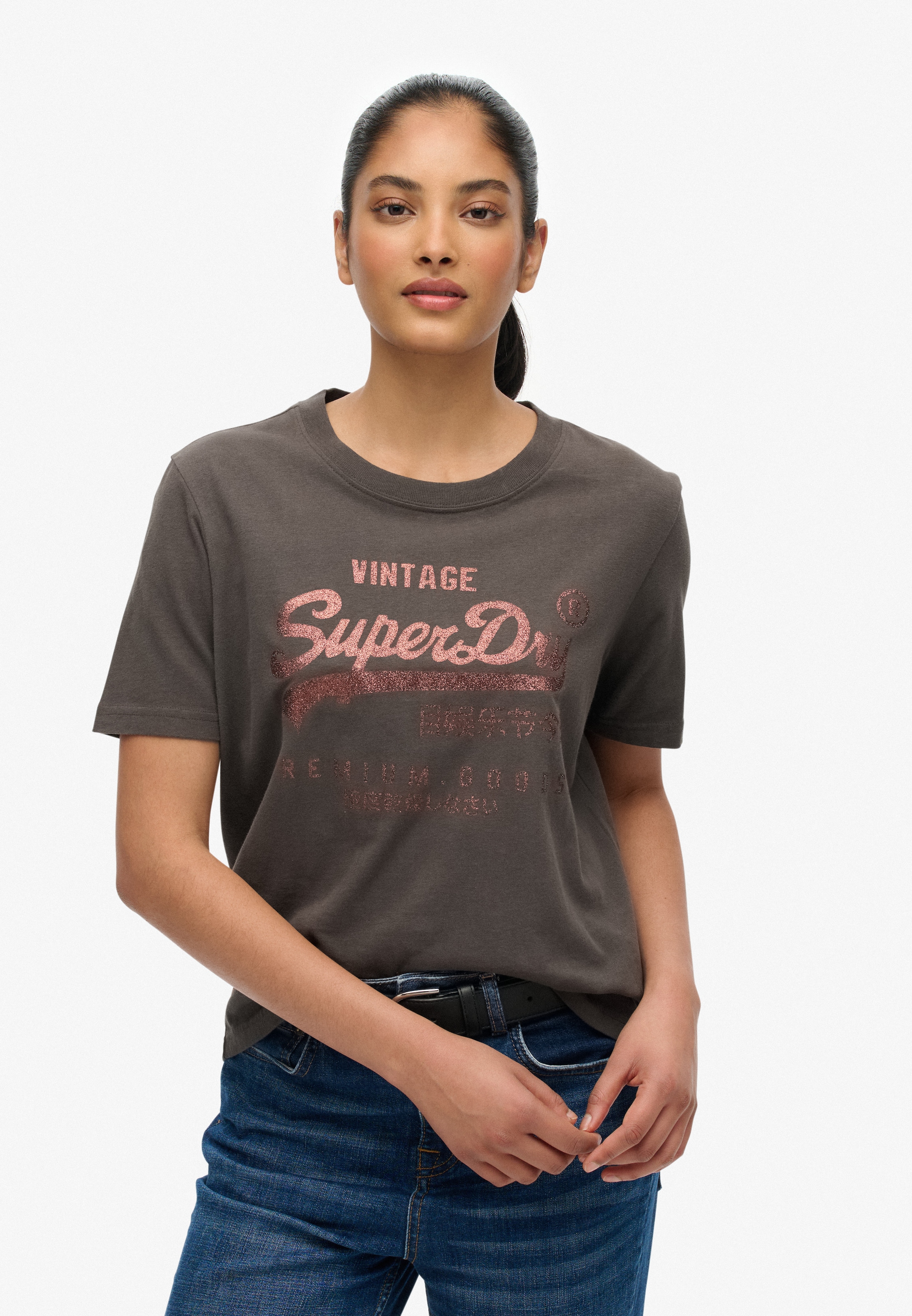 Superdry Print-Shirt »EMBELLISHED VL RELAXED TEE«