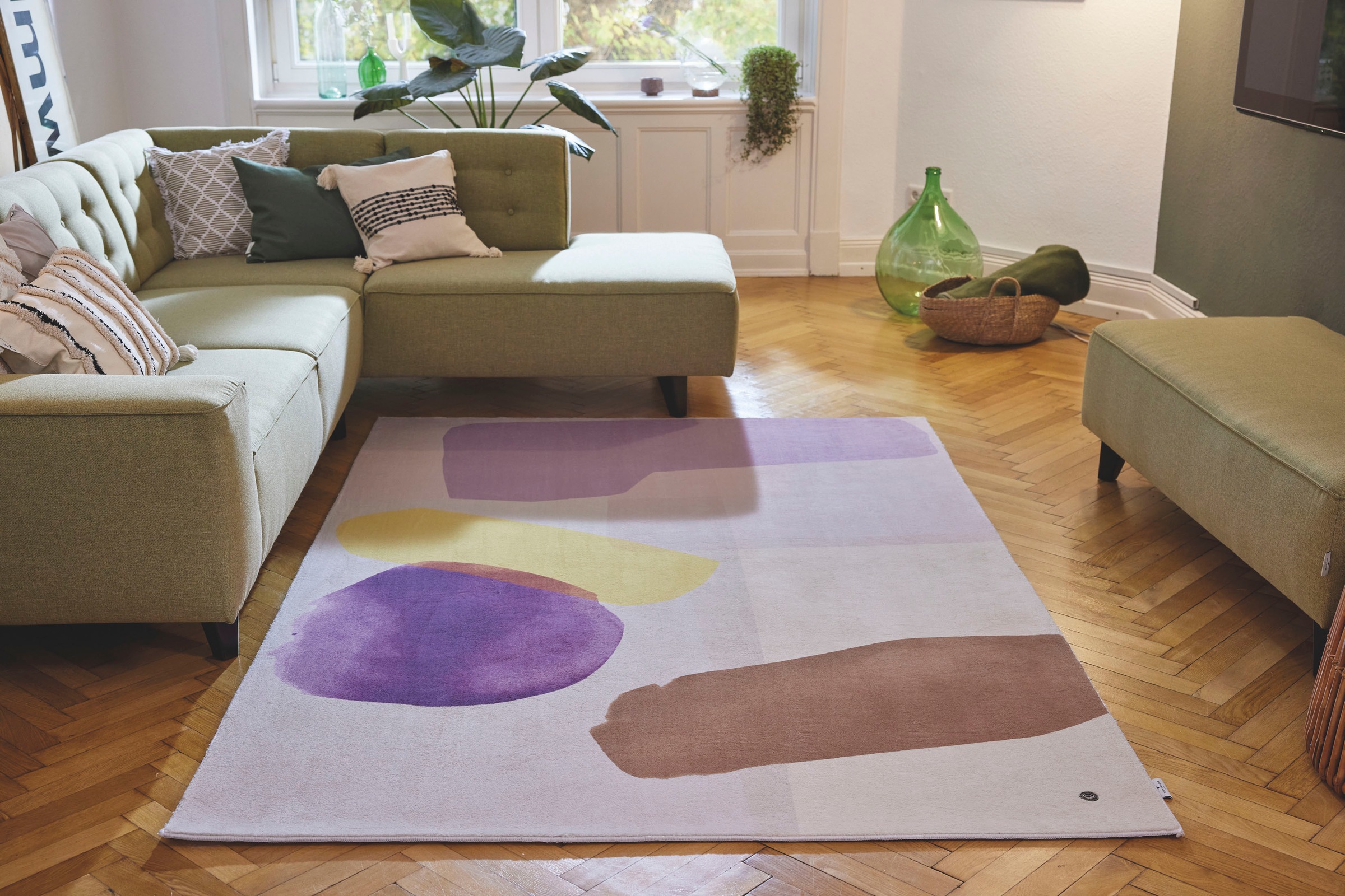 TOM TAILOR HOME Teppich »Shapes - THREE«, rechteckig, 5 mm Höhe, Kurzflor, bedruckt, modernes Design