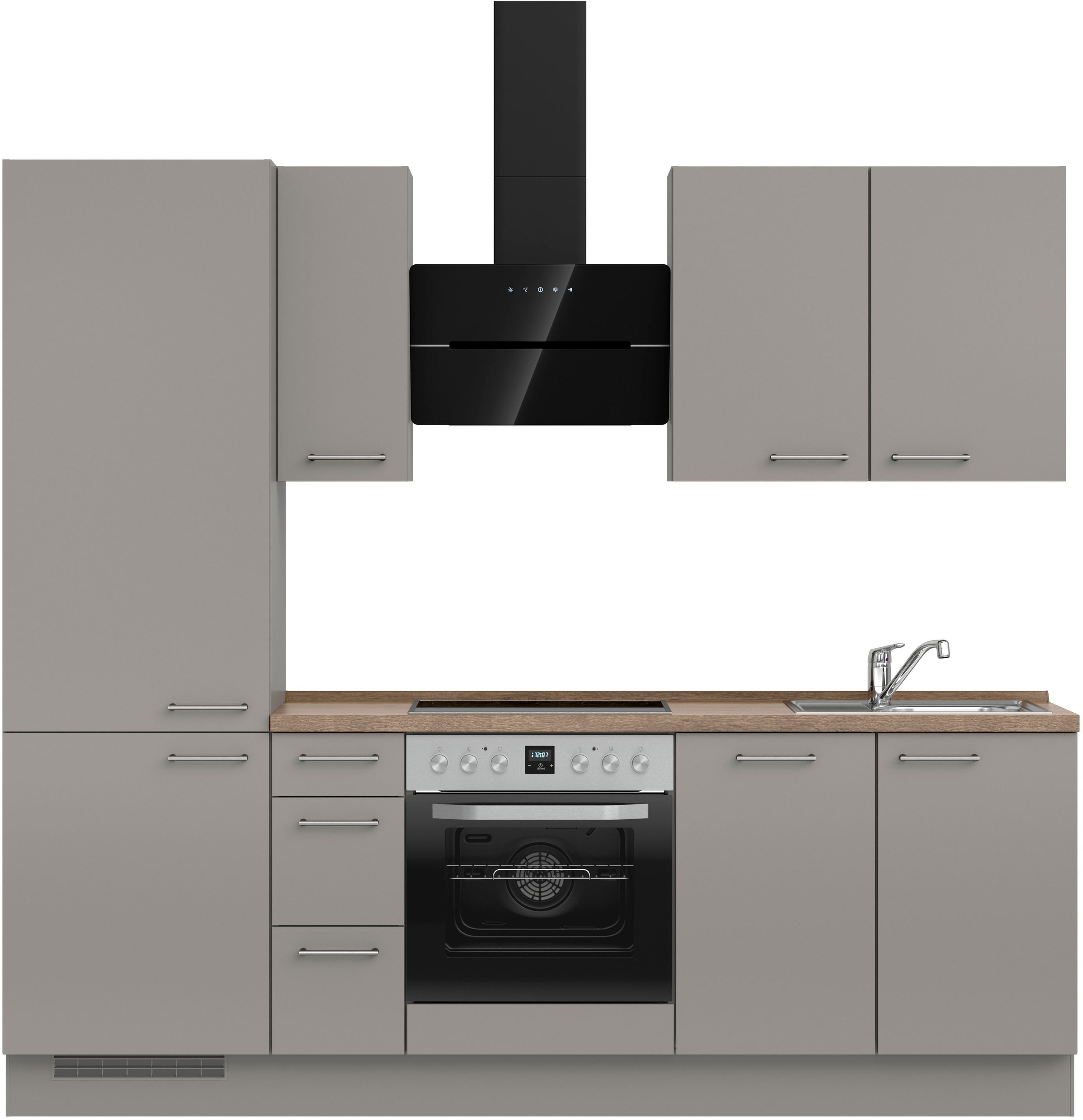 nobilia® Küchenzeile »"Laser II", Ausrichtung wählbar, Breite 240 cm« vormo günstig online kaufen