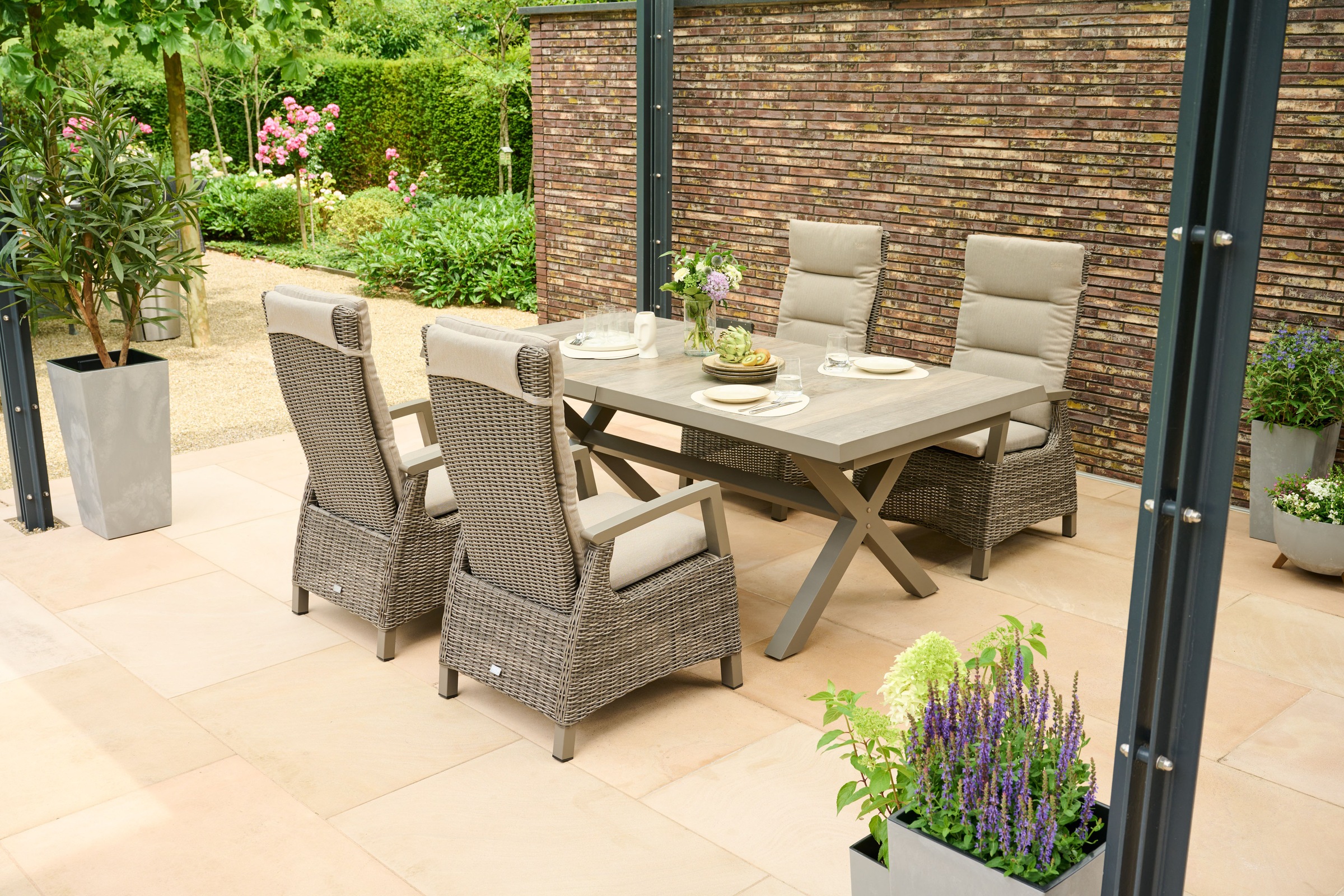 Siena Garden Garten-Essgruppe »»Corido Move« mit Sincro Ausziehtisch« Set, günstig online kaufen