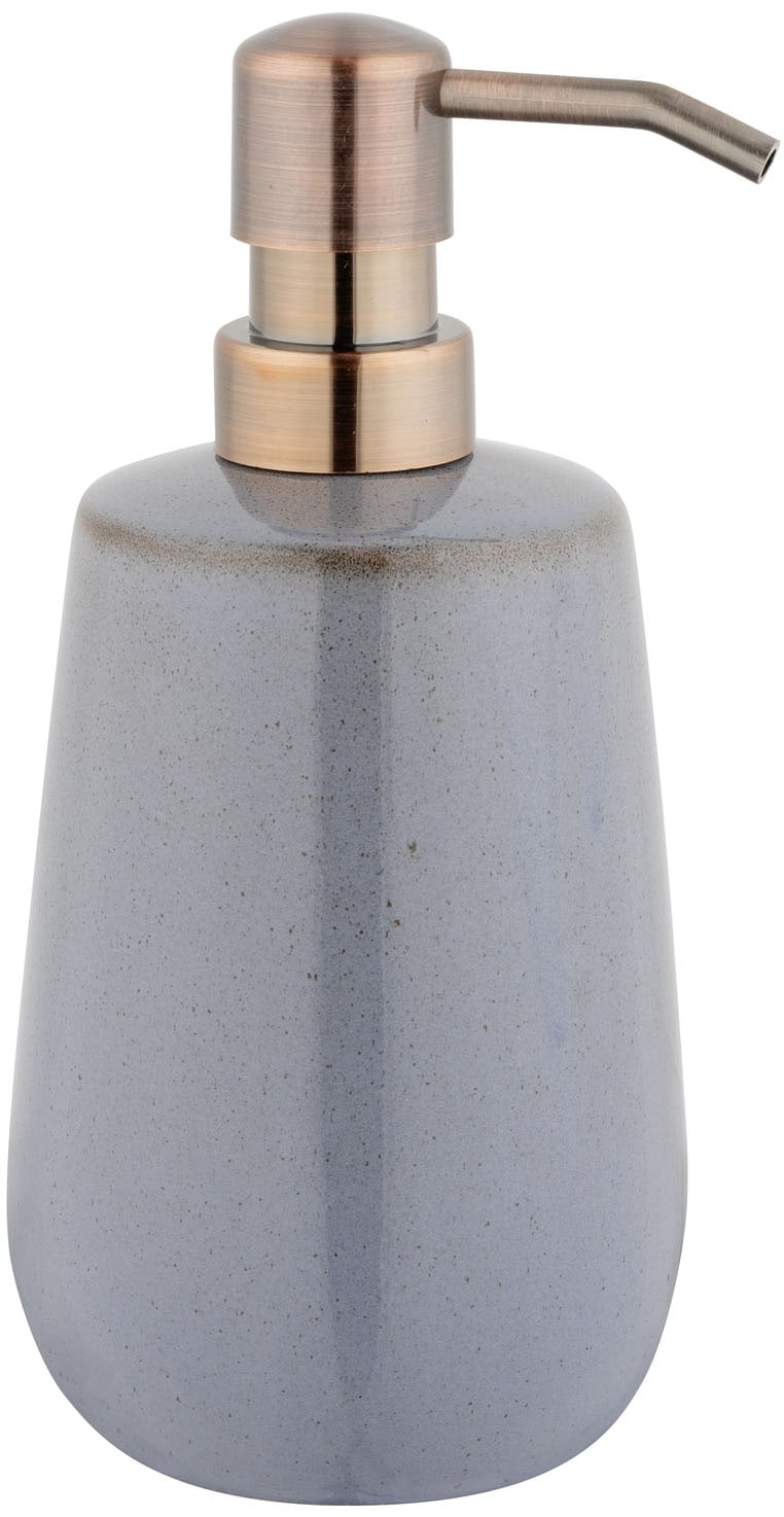 WENKO Seifenspender »Sirmione« für Flüssigseife aus Keramik mit Kupferakzent
