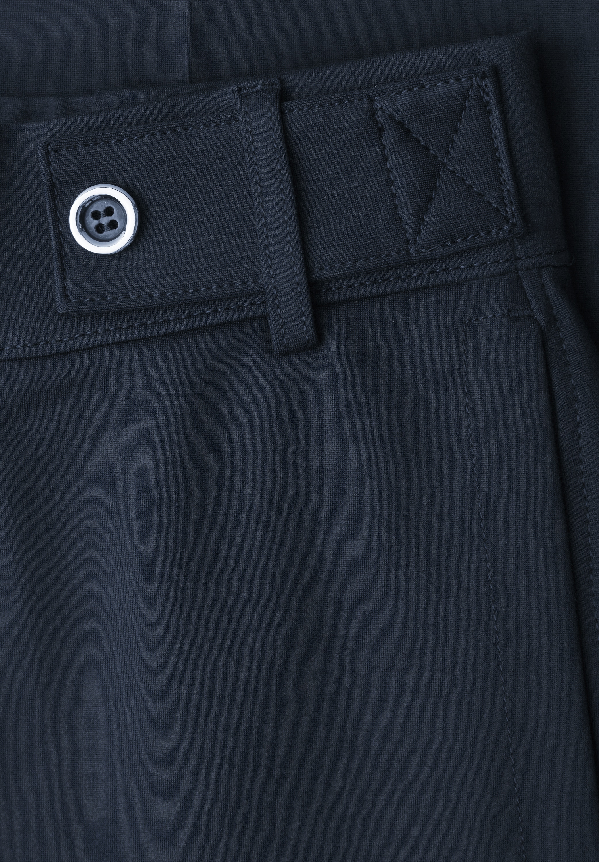 STREET ONE Schlupfhose »mit geradem Bein«  Punto di Roma Hose mit Knopfdetail