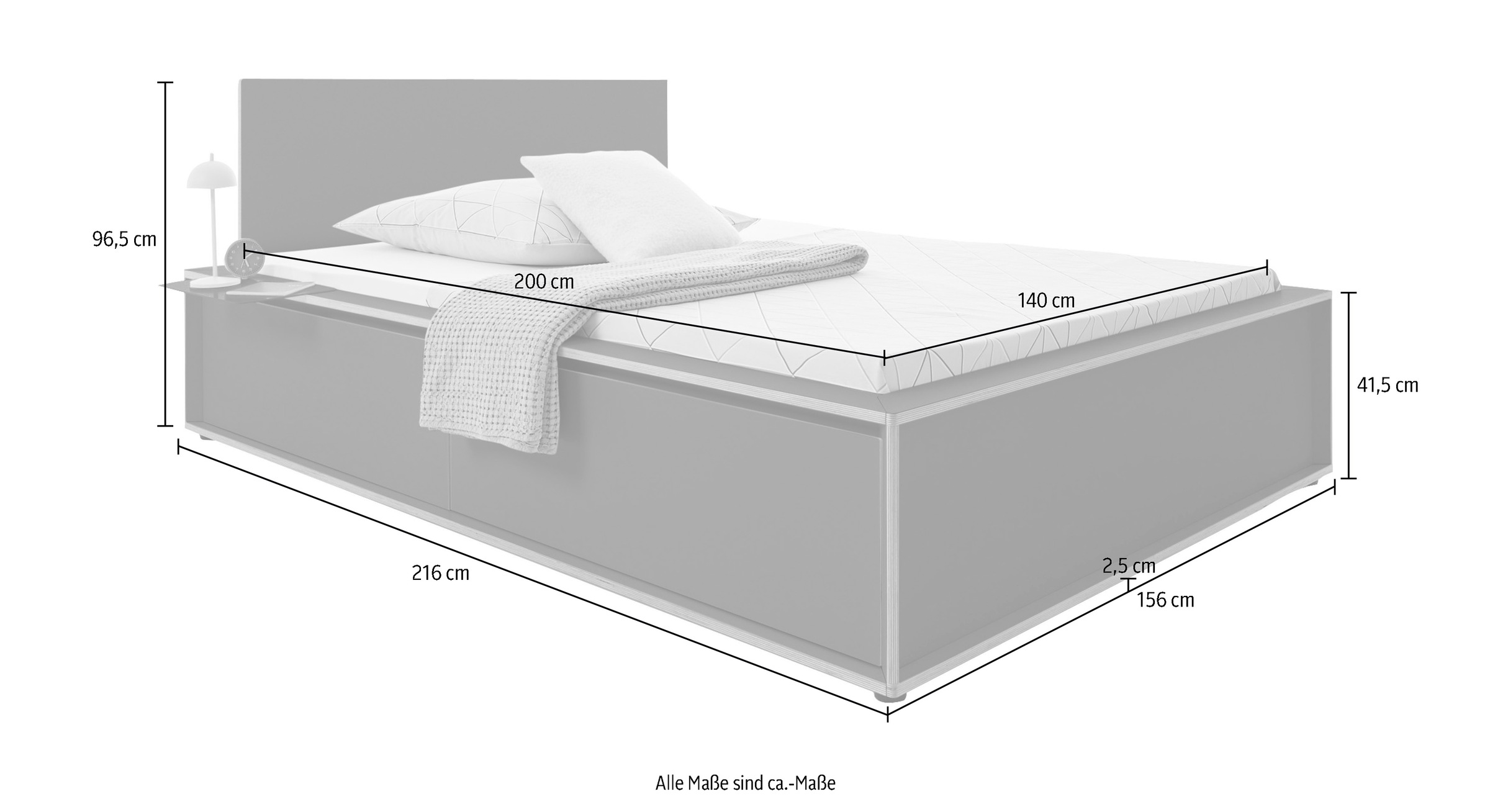 24. Bild von Müller SMALL LIVING Stauraumbett »SPAZE«, aus massivem Birkenholz, in verschiedenen Breiten und Farbvarianten