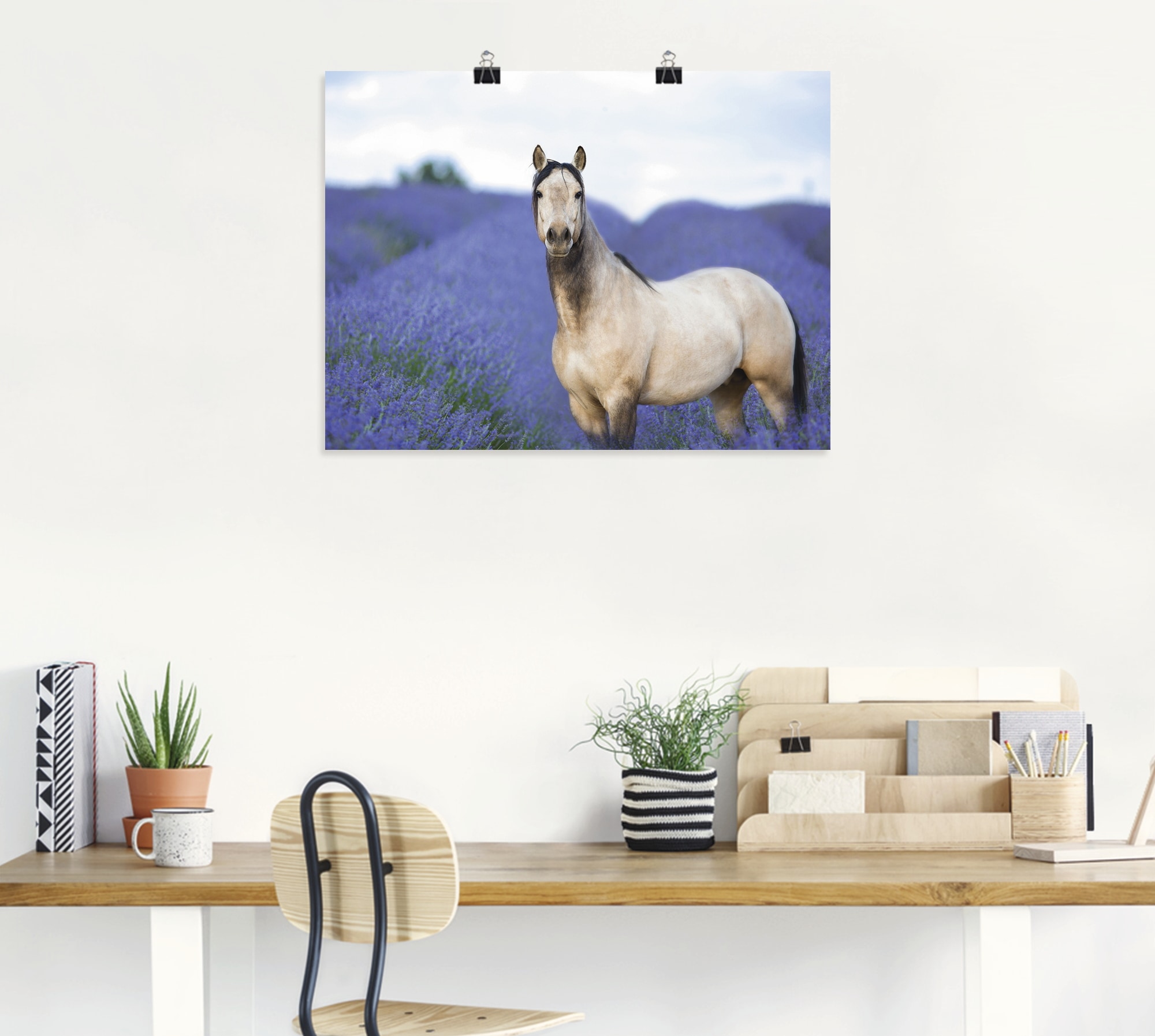 Artland Wandbild »Pferd und Blumen III«, Haustiere, (1 St.), als Leinwandbi günstig online kaufen