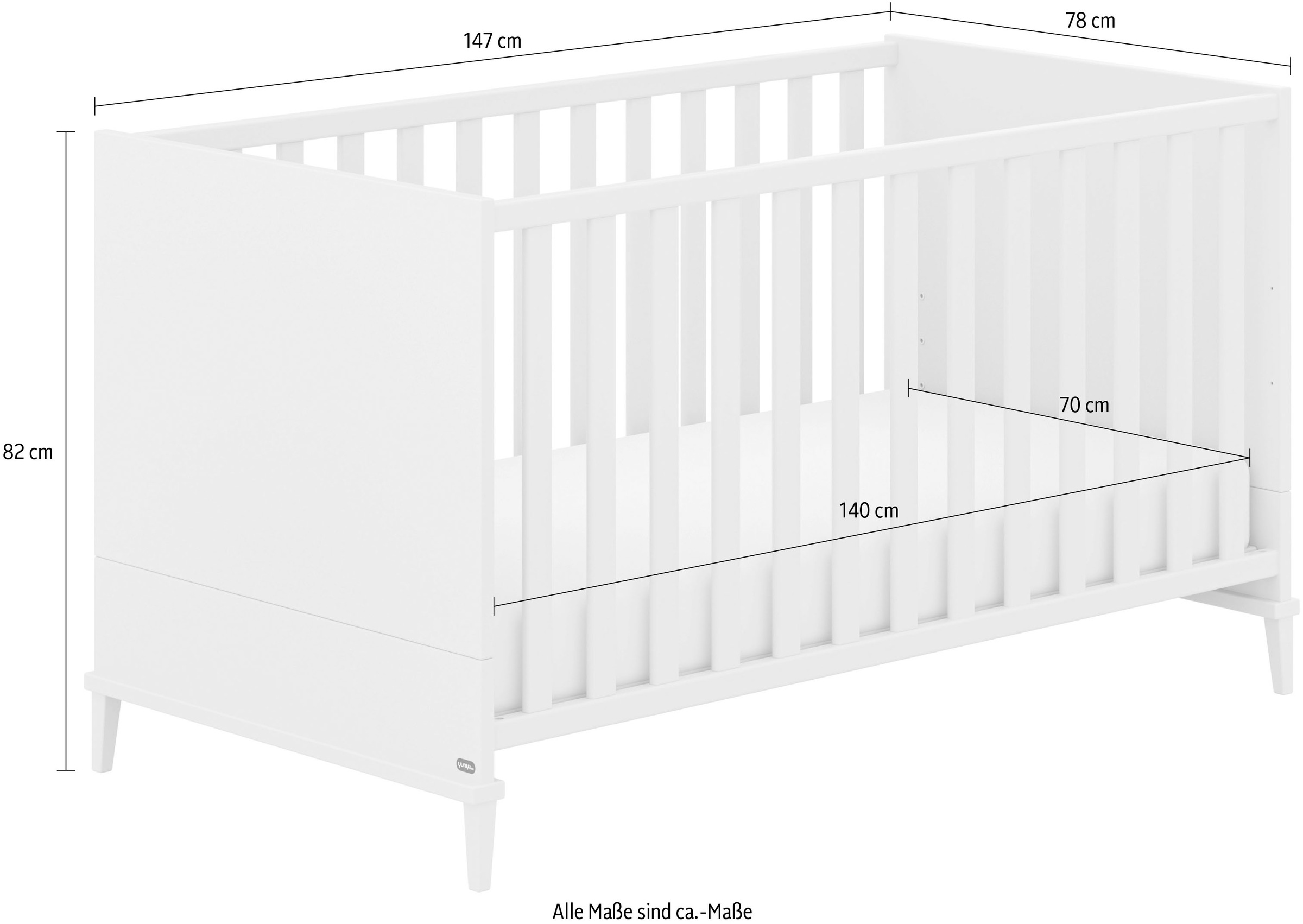 YUNY by PAIDI Babybett »SISTER LOU, yuny by PAIDI«, höhenverstellbar
