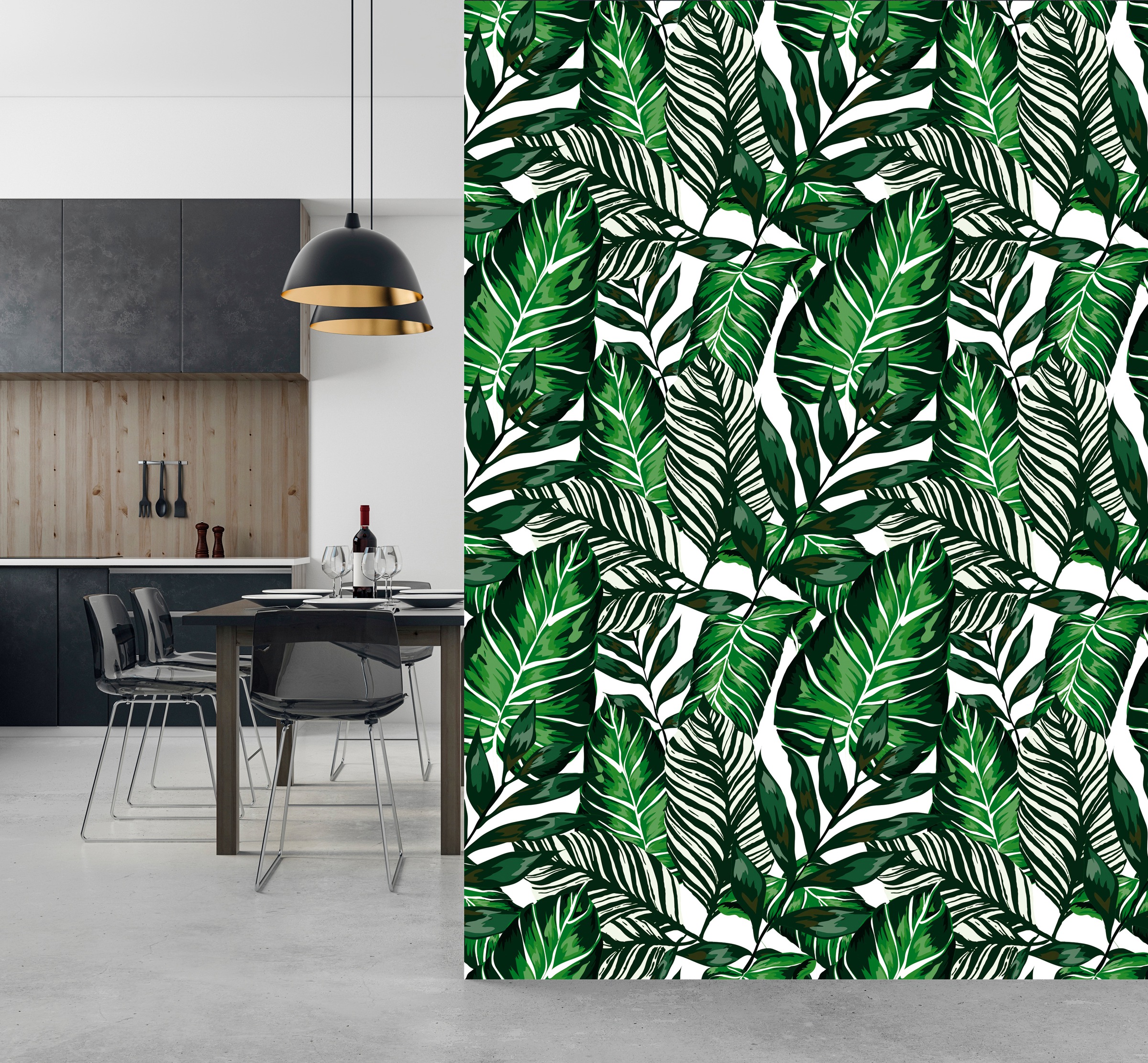 queence Vinyltapete »Mira« Motiv   bedruckt   botanisch   floral   gemuster günstig online kaufen