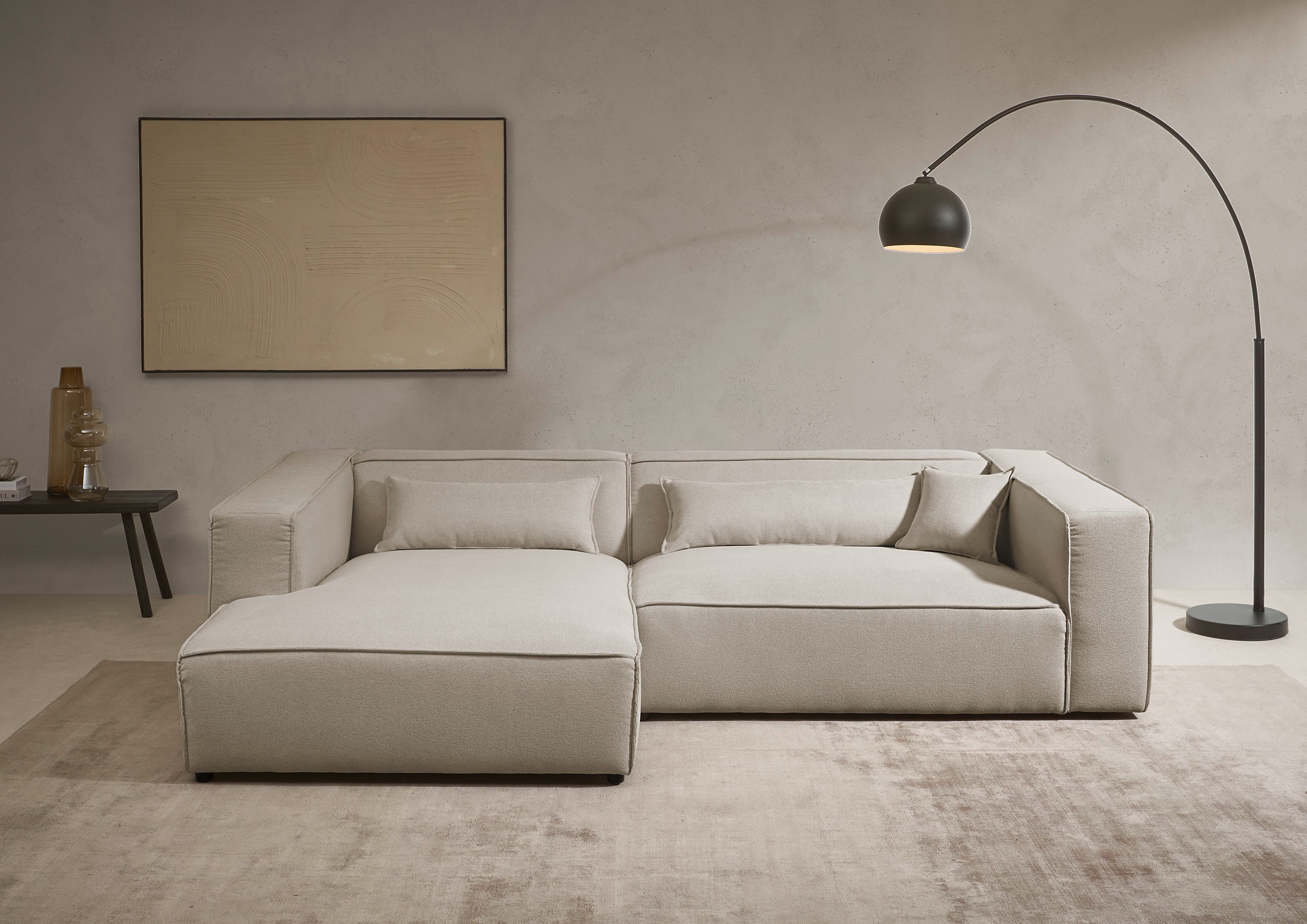 LeGer Home by Lena Gercke Ecksofa »PIARA XXL, Big-Sofa in Cord oder Leineno günstig online kaufen
