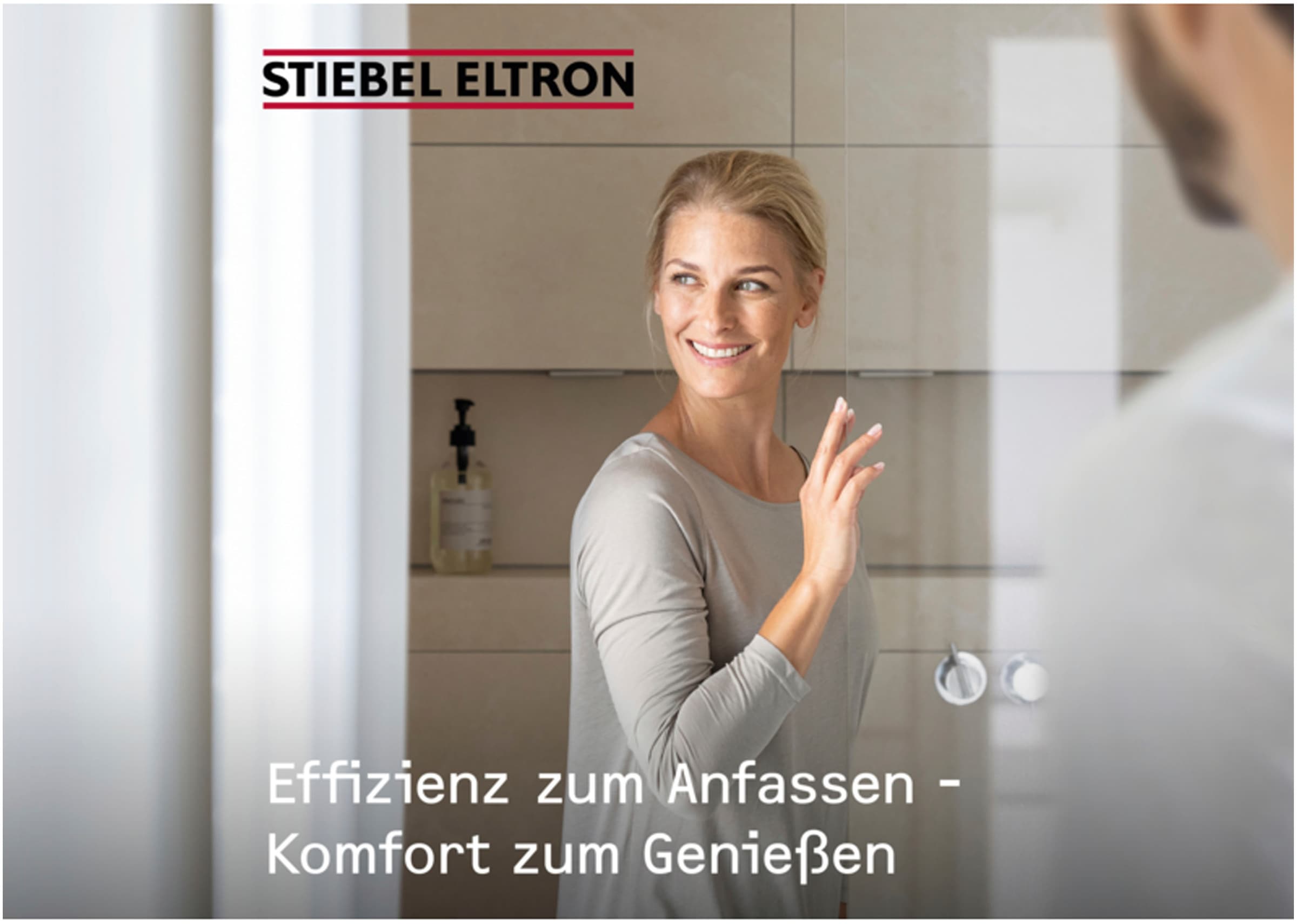 STIEBEL ELTRON Komfort-Durchlauferhitzer »DEL 18/21/24 Plus, gradgenaue Temperaturwahl«, 3i Technologie für konstante Warmwassertemperatur, LC-Display