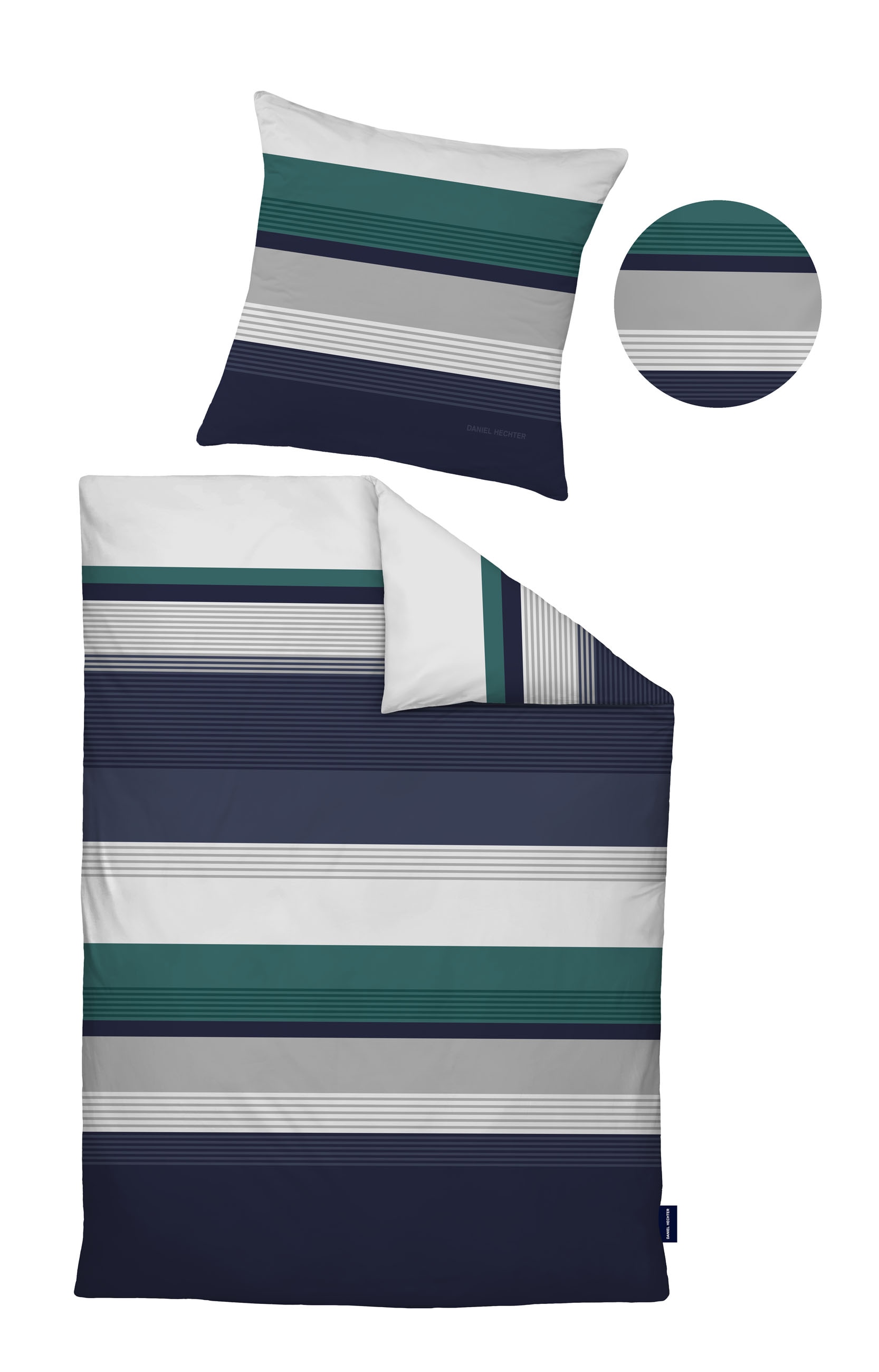 Daniel Hechter Bettwäsche »1312« 2 wohlig warm + weich, pflegeleicht, aus 100% Baumwolle, Reißverschluss