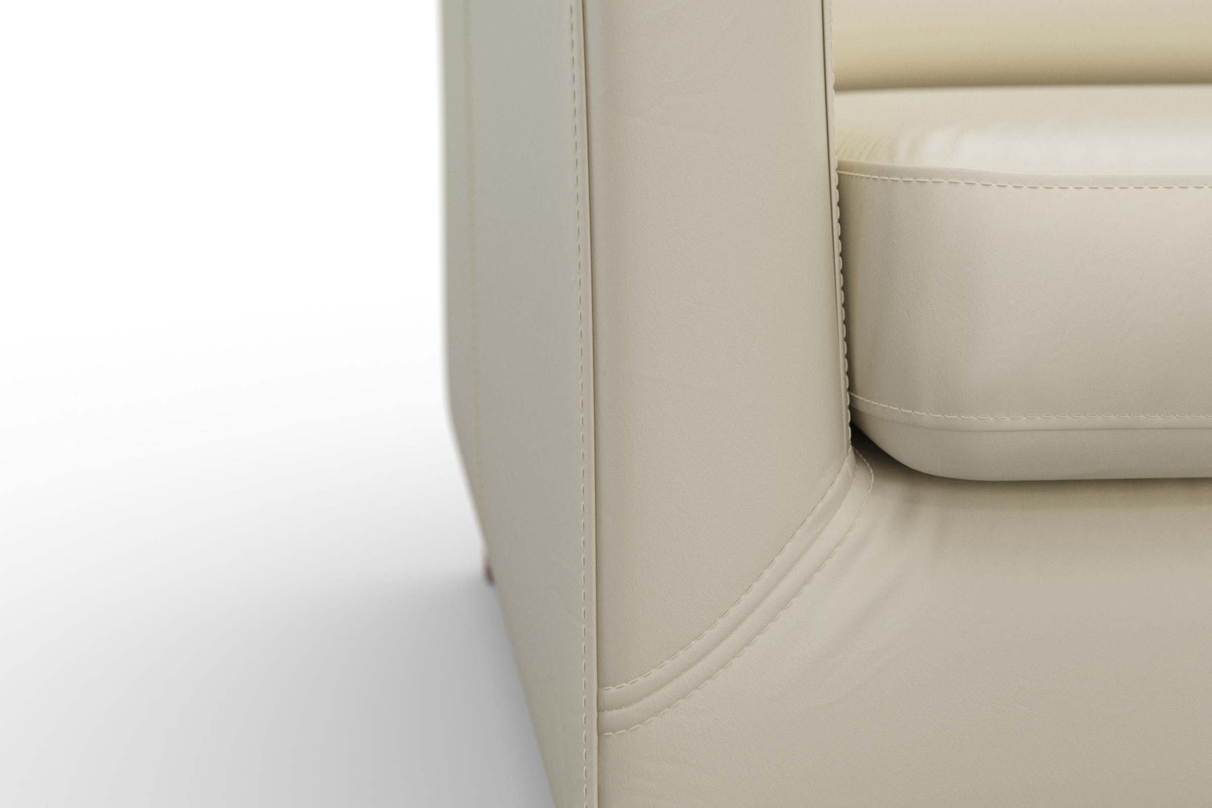 machalke® 2,5-Sitzer »amadeo«, Ledersofa mit geschwungenen Armlehnen, Breite 180 cm