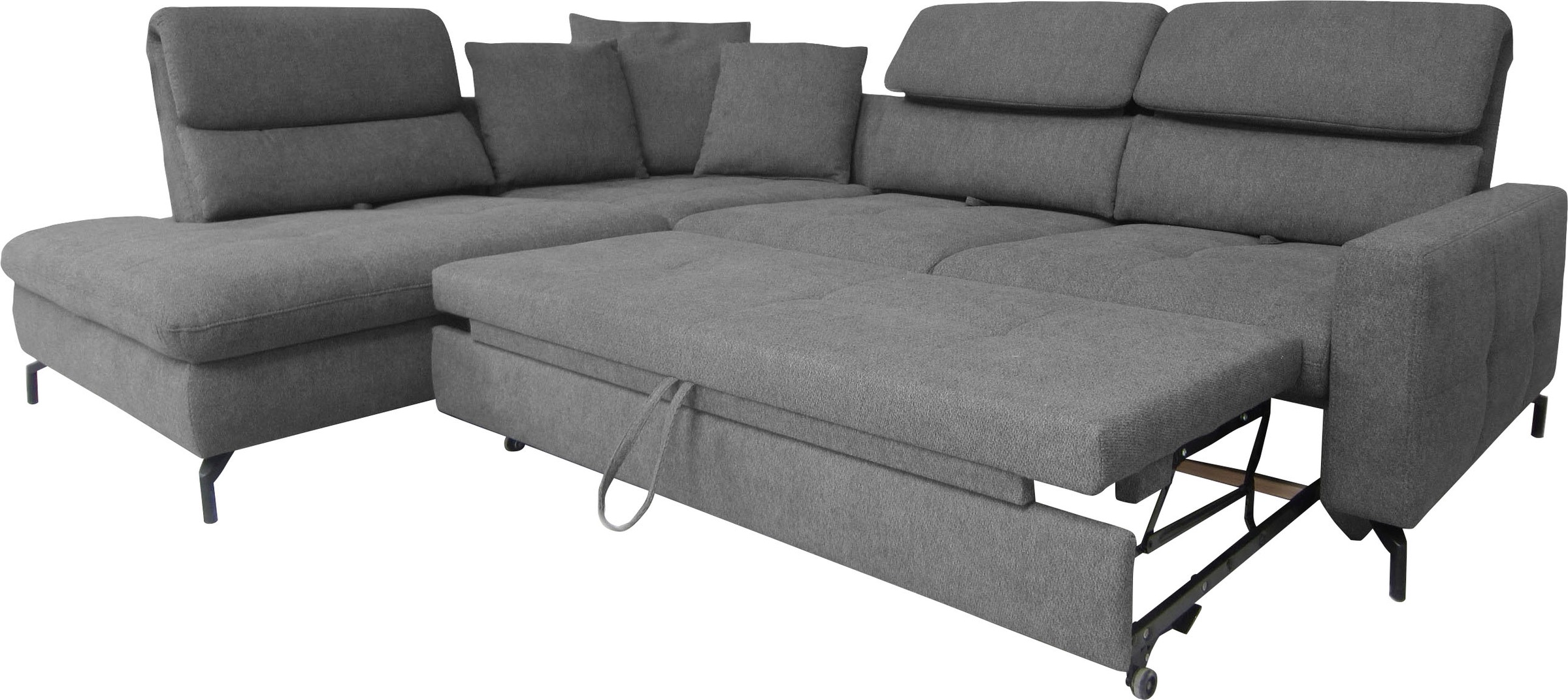 alina Ecksofa »Louis«, Breite 286 cm, Rückenlehnenverstellung, wahlweise mit Bettfunktion