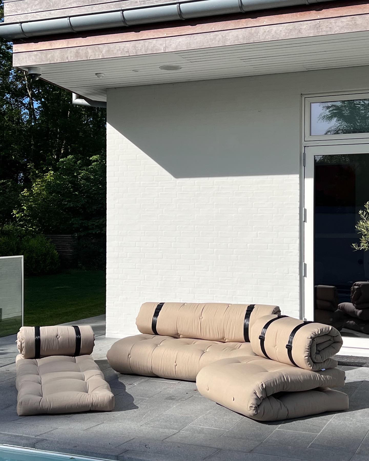 Karup Design Gartensessel »BUCKLE-UP Chair out™, LoungesesselI in Schlafplatz verwandelbar« B/H/T ca: 70x60x95cm - Liegefläche 70x200cm,  Outdoor geeignet, Schmutz- und Wasserabweisend, Made in Europe